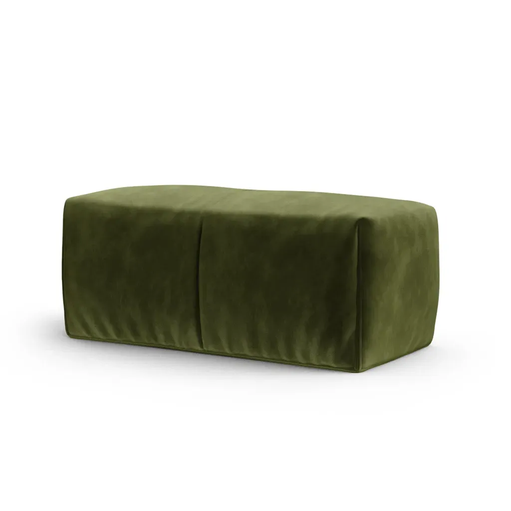 Mario Bellini Leandro Sofa Ottoman - Thyme, Cotton Velvet product