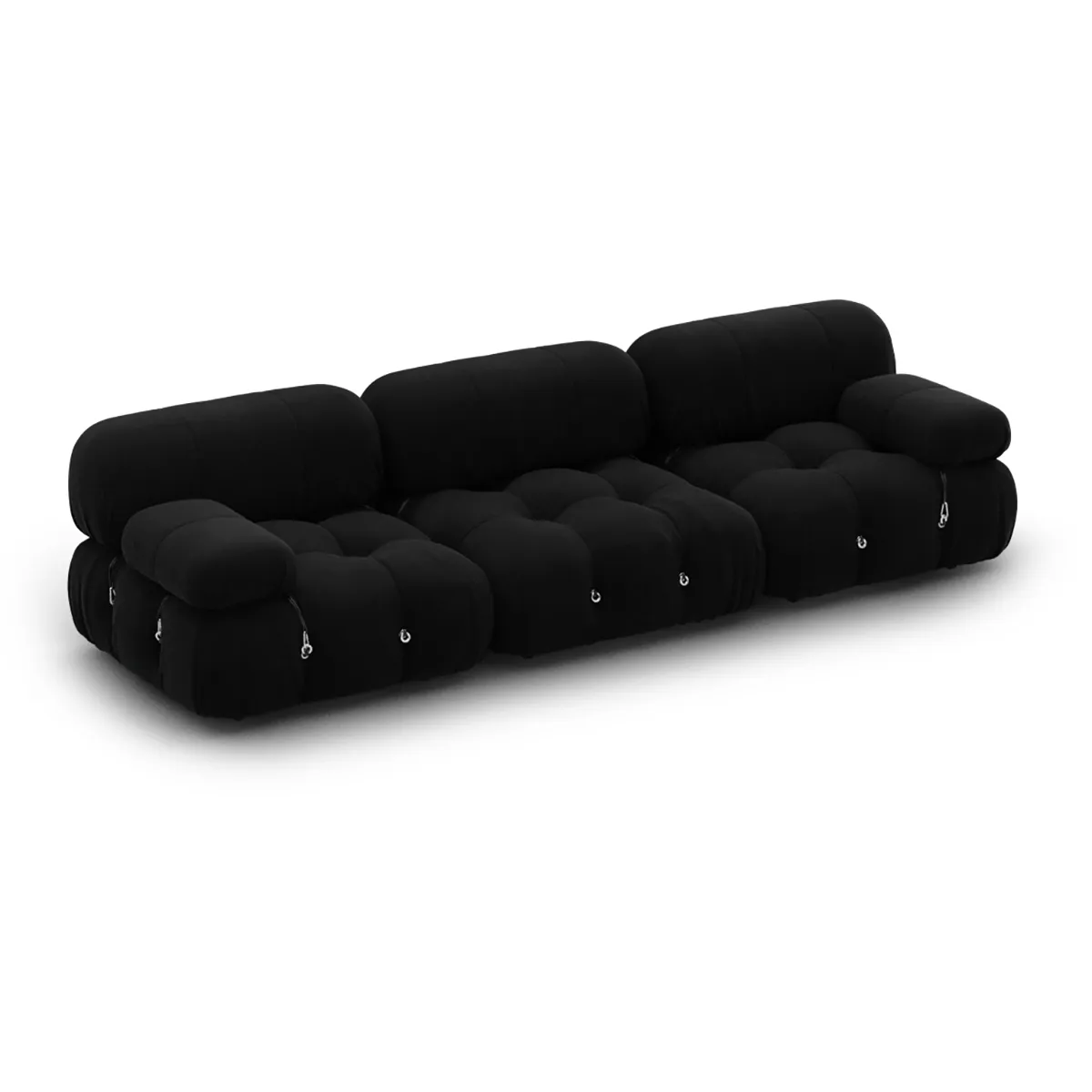 Mario Bellini Combination 008 Sectional Sofa - Black, Faux Mohair Velvet product