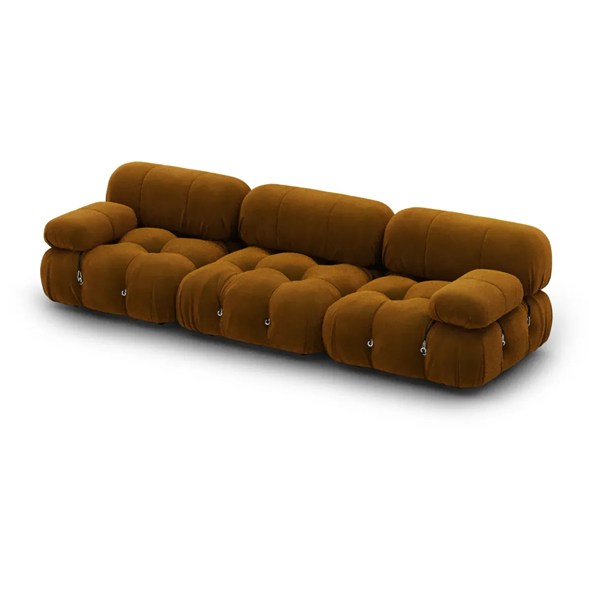 Mario Bellini Combination 008 Sectional Sofa - Dark Honey, Faux Mohair Velvet product