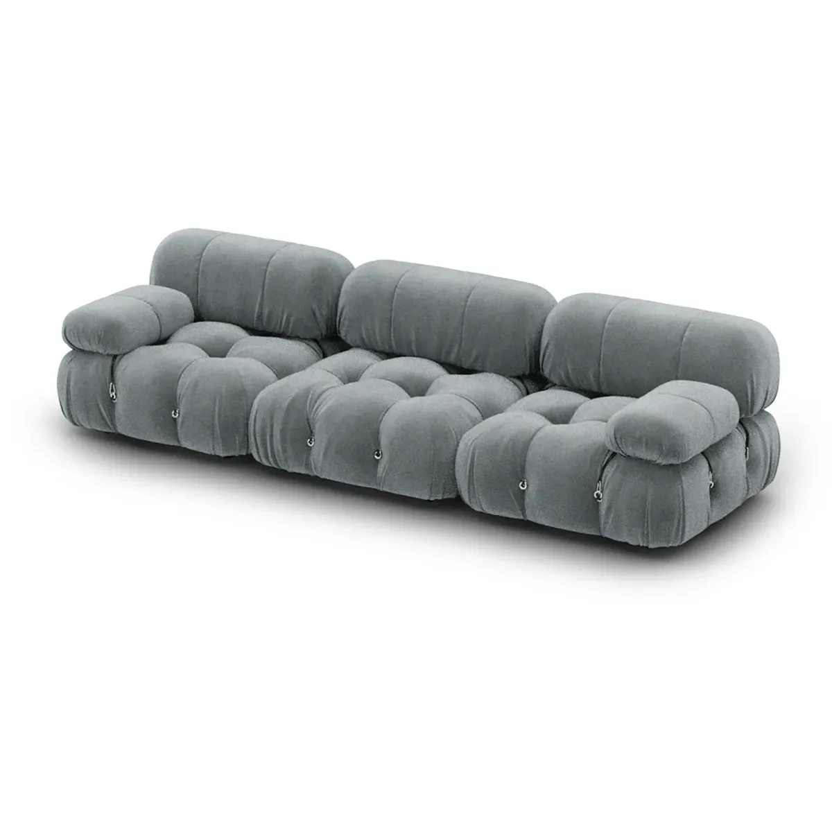 Mario Bellini Combination 008 Sectional Sofa - Faux Mohair Velvet, Quiet Rain product