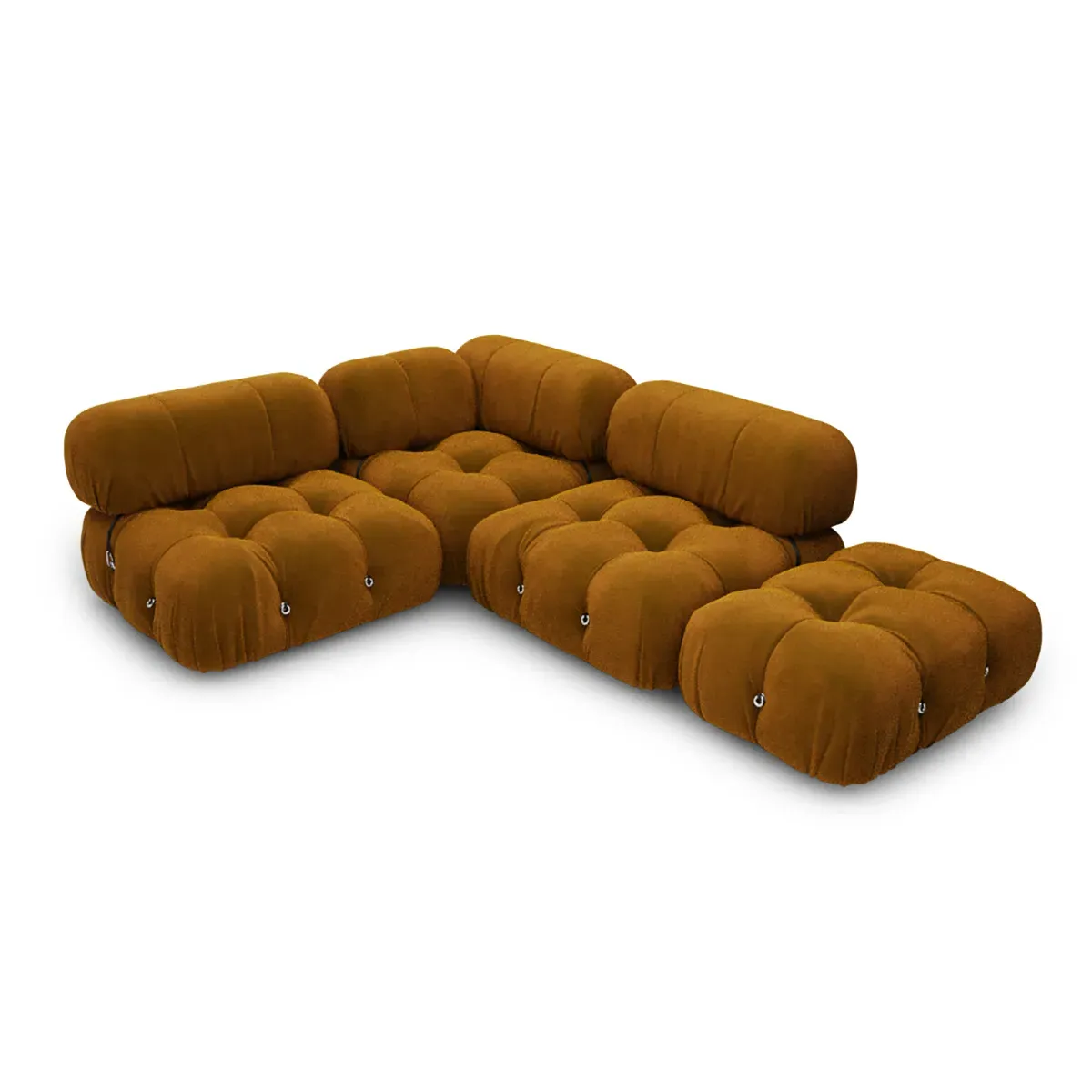 Mario Bellini Combination 009 Modular Sofa - Dark Honey, Faux Mohair Velvet product