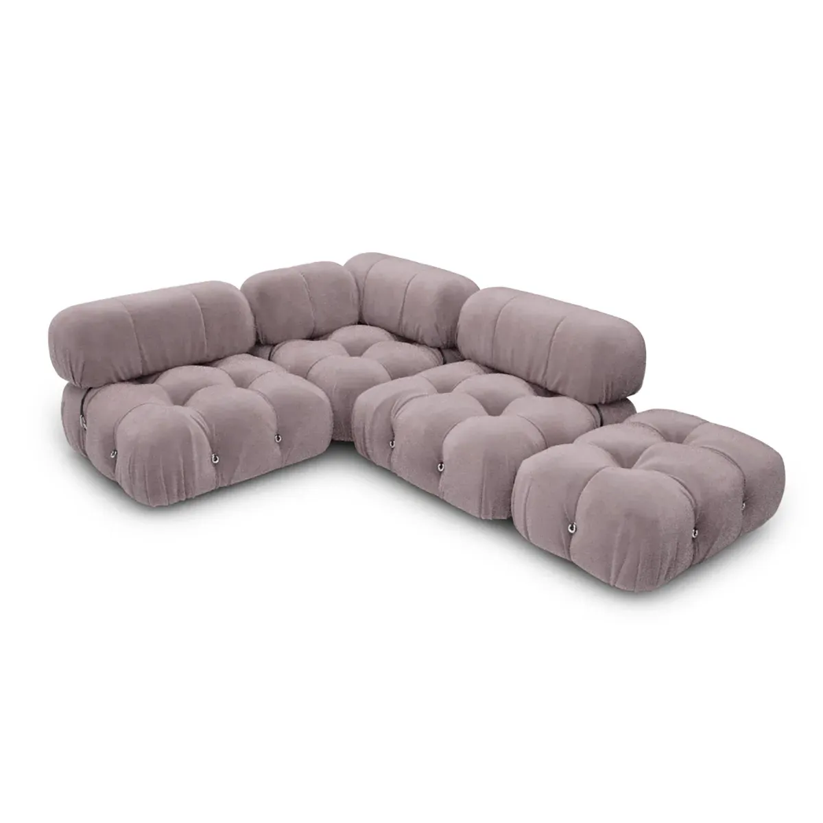 Mario Bellini Modular Sectional Sofa - Lavender Haze, Faux Mohair Velvet product