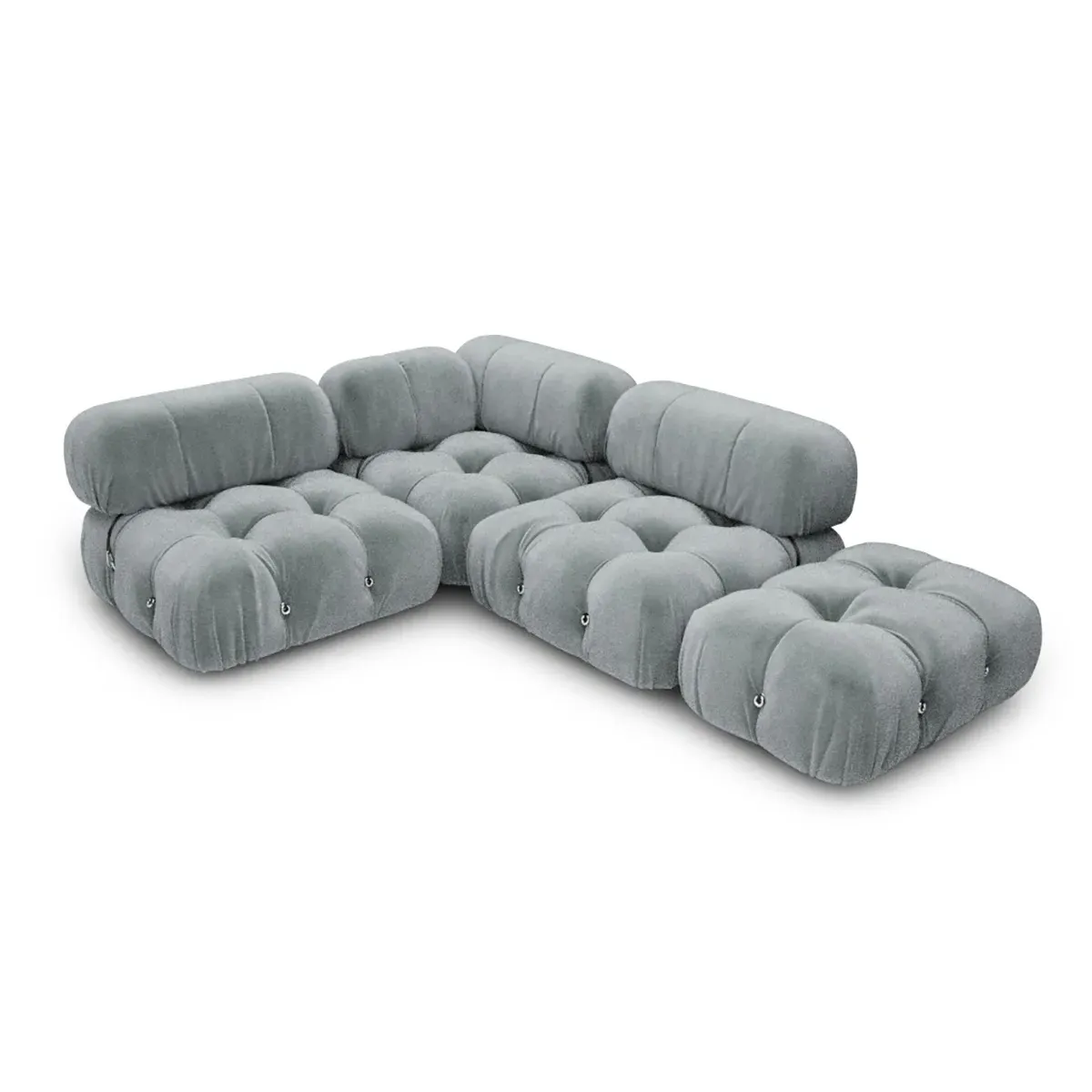 Mario Bellini Modular Sectional Sofa - Quiet Rain, Faux Mohair Velvet product