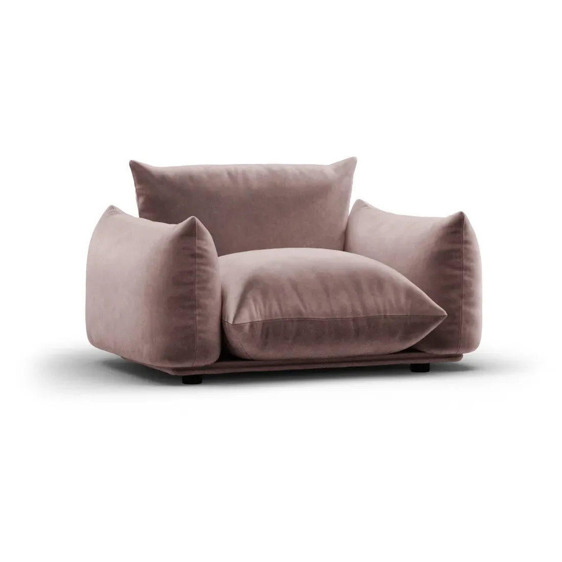 Marenco Armchair - Lavender Haze, Faux Mohair Velvet product