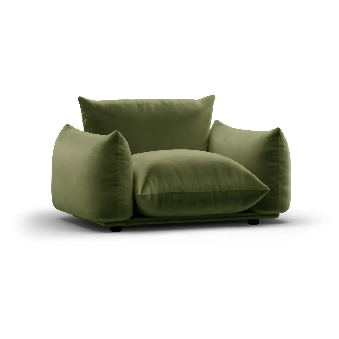 Marenco Armchair - Mist Green, Faux Mohair Velvet product