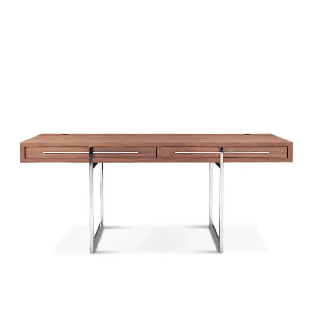 1340 Desk with Cable Management - Walnut Veneer product