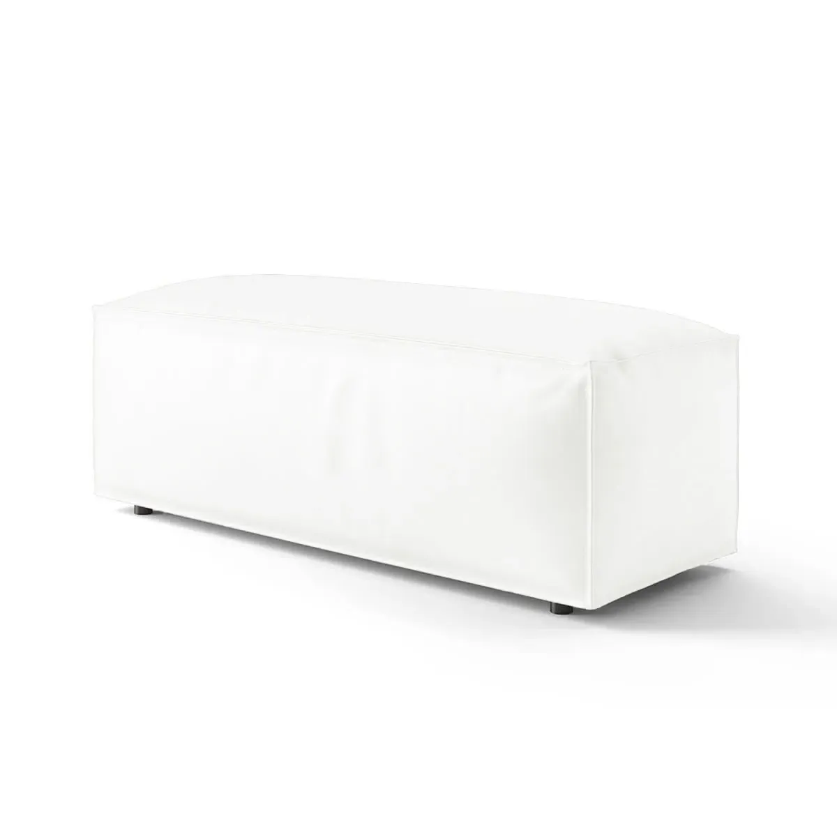 Extrasoft Modular Sofa Armrest Element (L) - White, Vegan Leather product