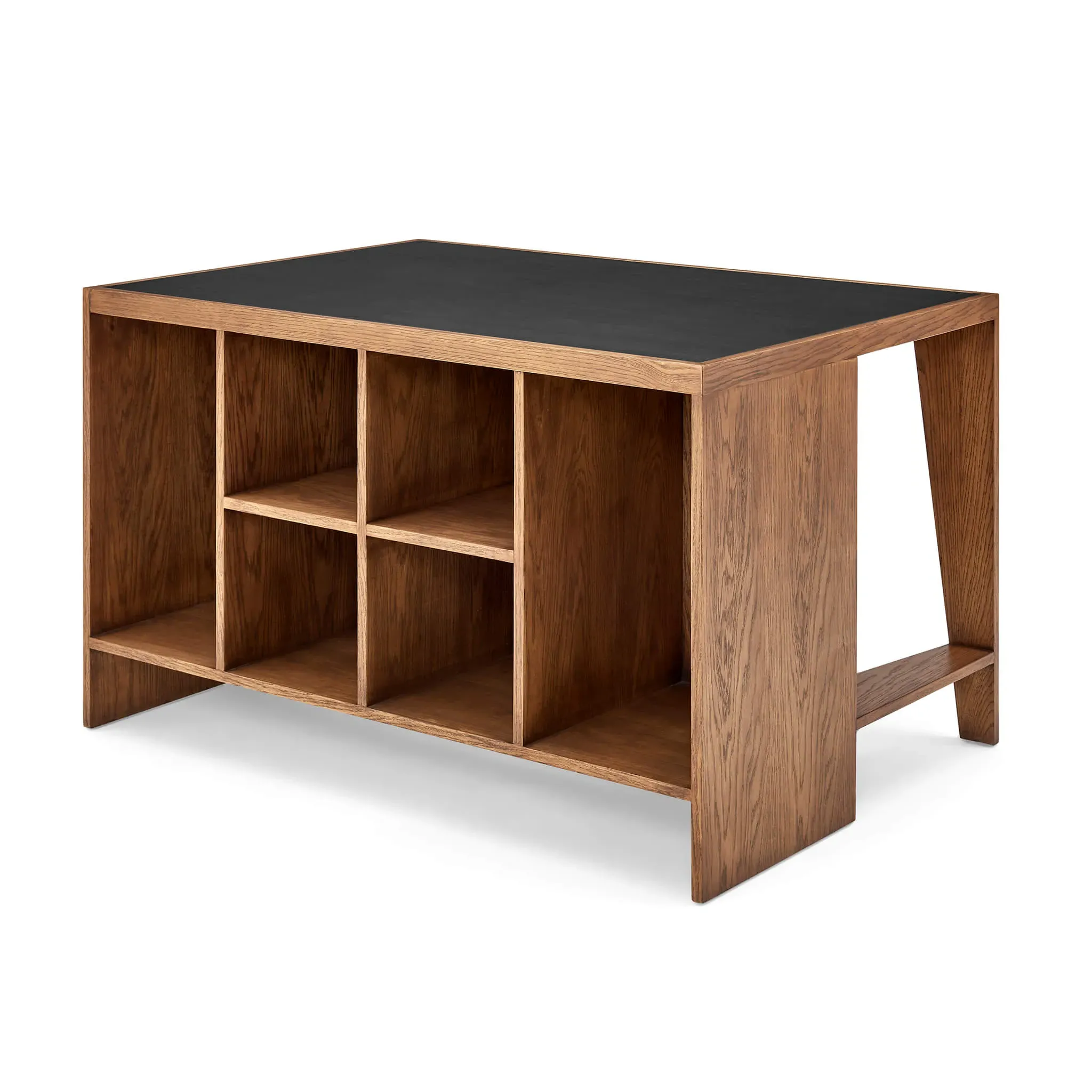 Mid Century Large Wood Pigeonhole Desk - Golden Oak product