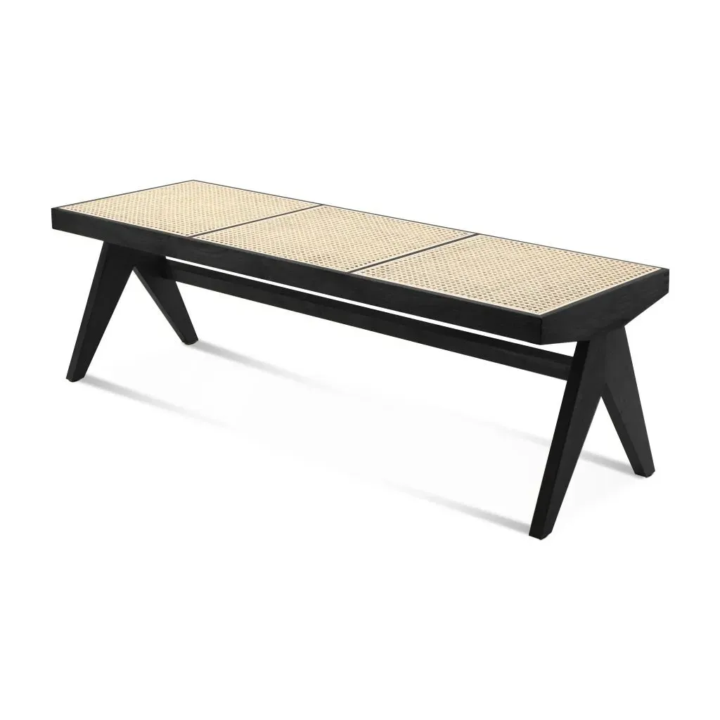 Pierre Jeanneret Bench - Black Stain, Solid Wood product
