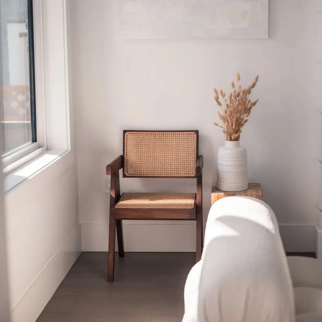 Pierre Jeanneret Floating Back Armchair - Oiled Walnut product