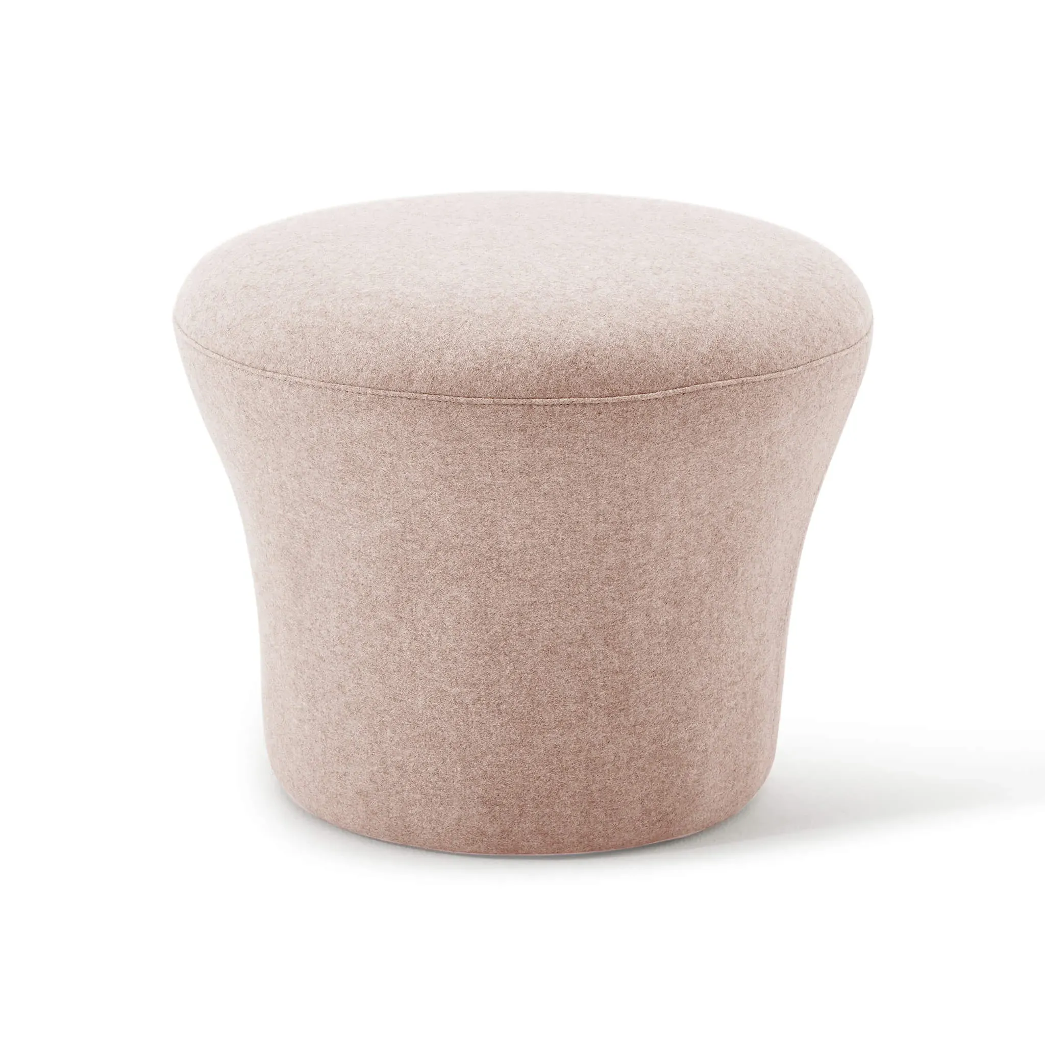 Mushroom Upholstered Ottoman - Cashmere Cape Sands, Fiberglass product