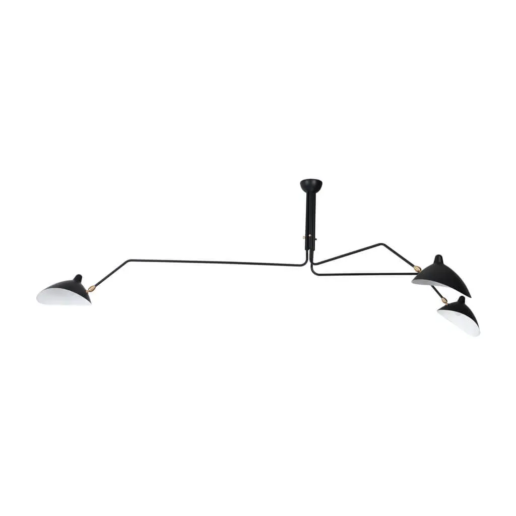 Three-Arm Ceiling Lamp - Black product