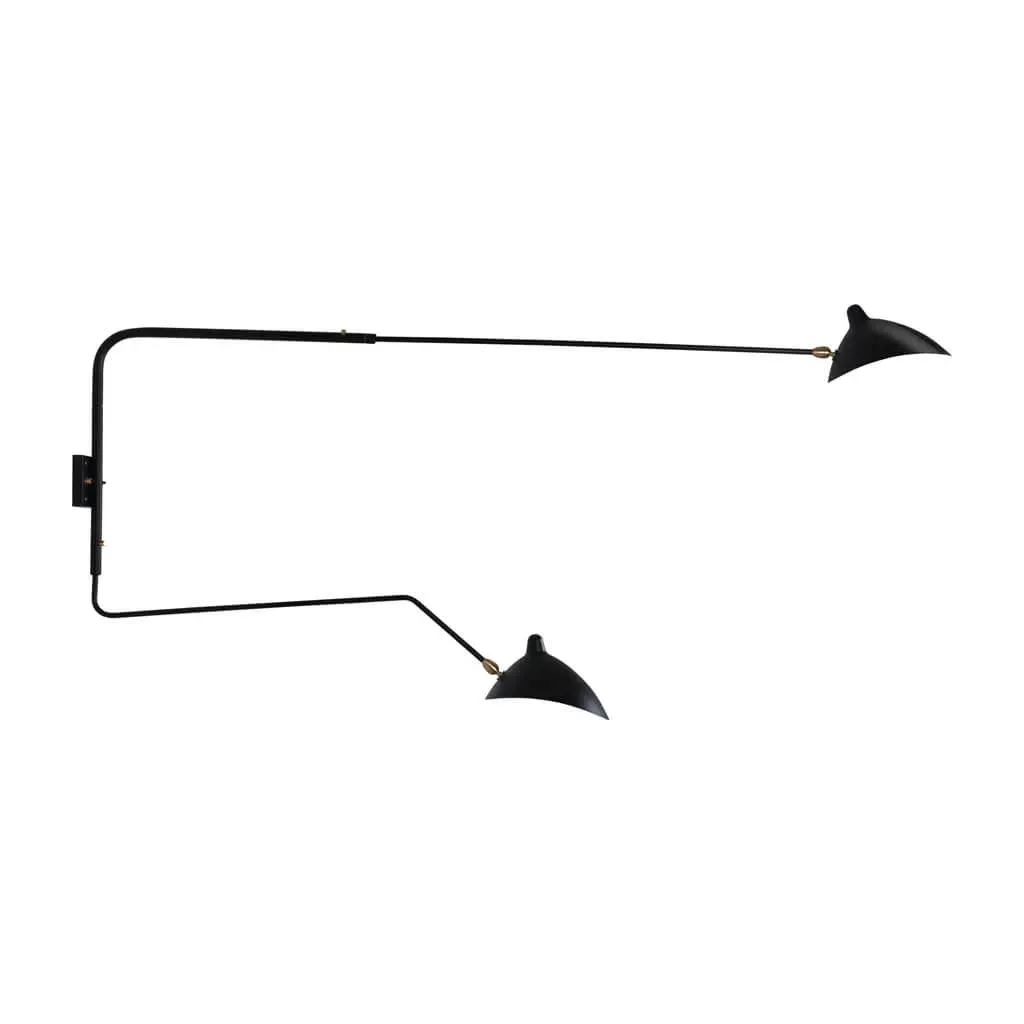 Two-Arm Wall Sconce - Black product