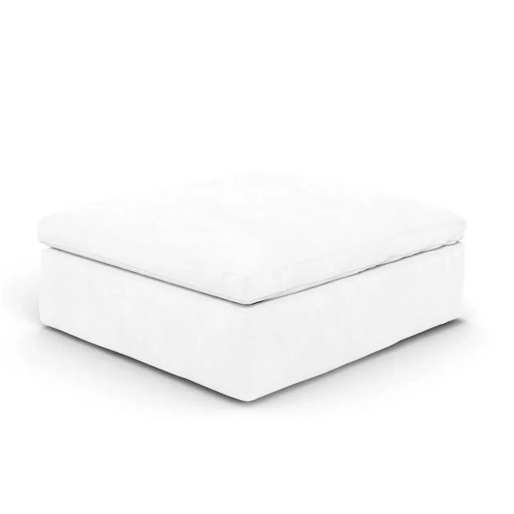 EM Sky Sofa with Ottoman - Storm, Performance Felt product