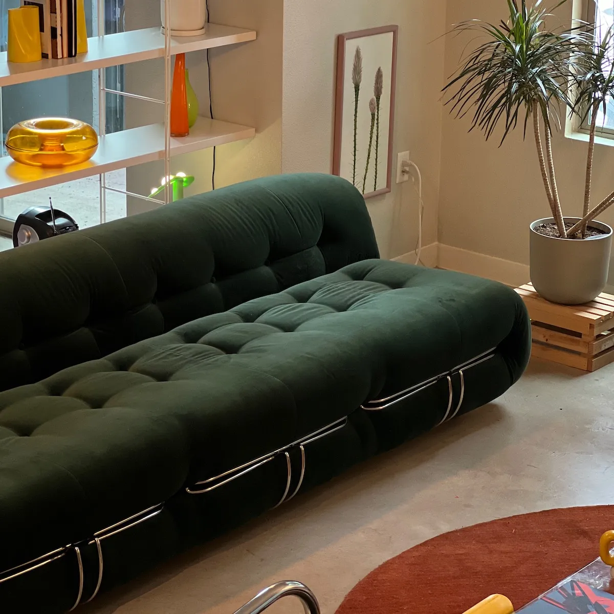 Soriana 3-Seater Sofa - Hunter, Cotton Velvet product