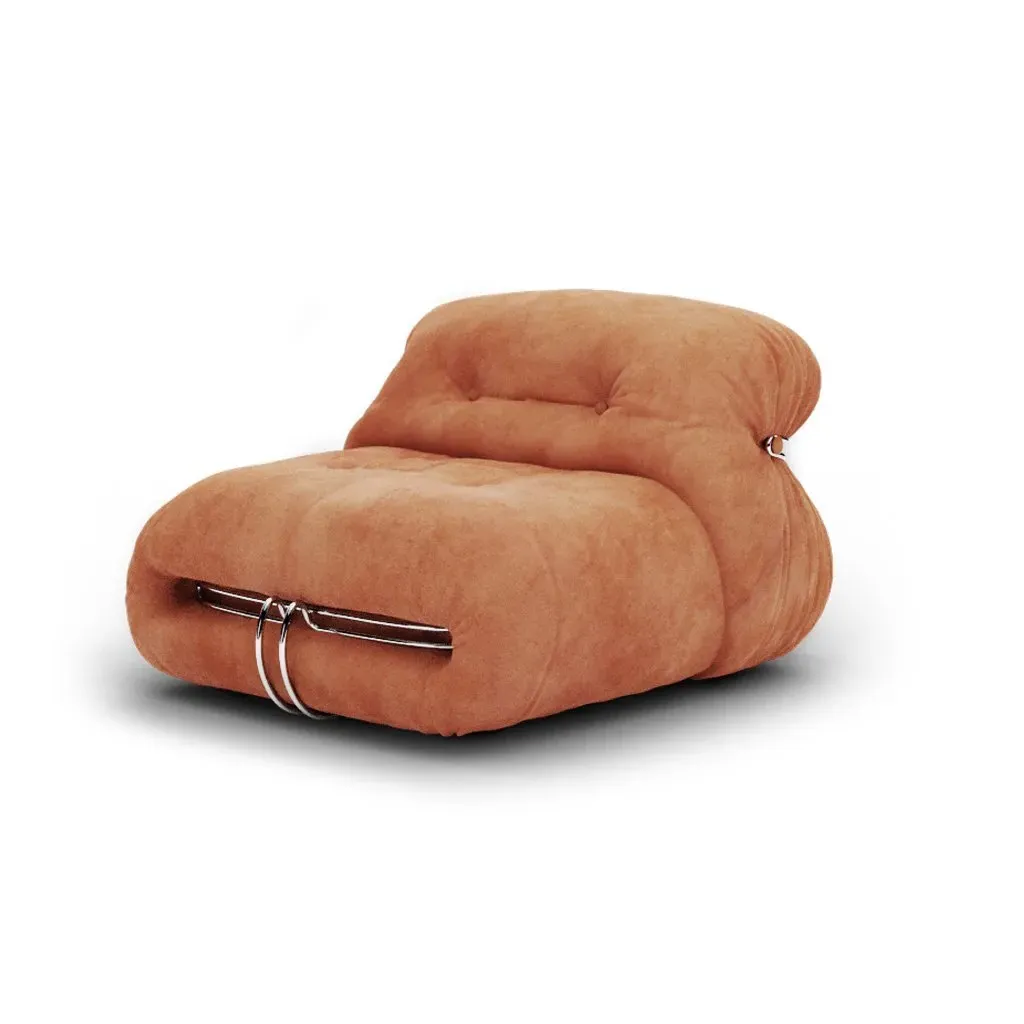 Soriana Single Seater Sofa - Rust, Suede product