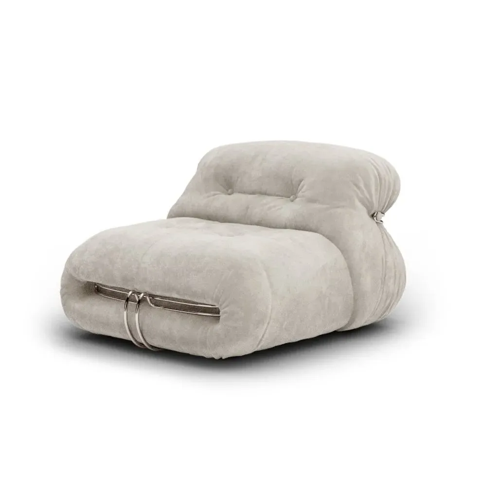 Soriana Single Sofa - Beige Grey, Chenille product