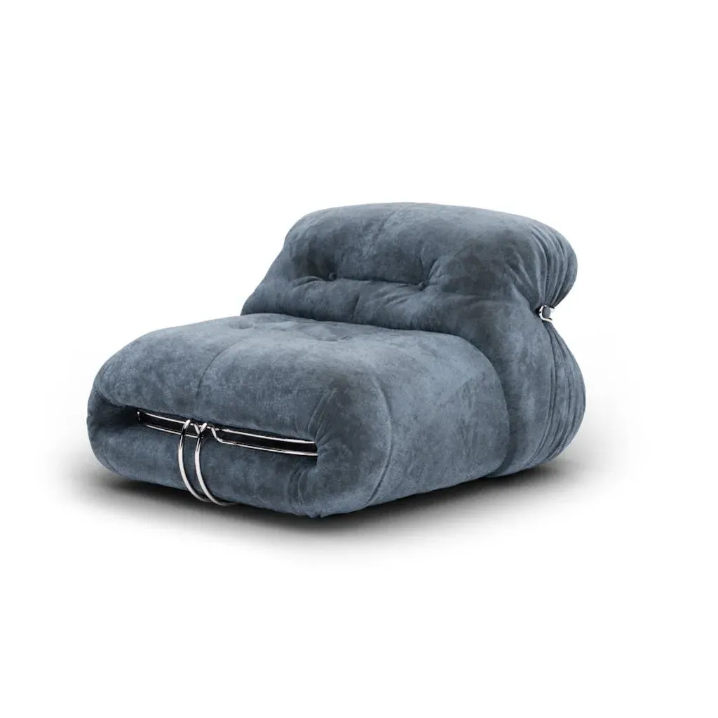 Soriana Single Sofa - Cerulean Blue, Chenille product