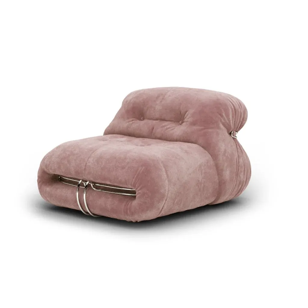 Soriana Single Sofa - Dusty Rose, Chenille product