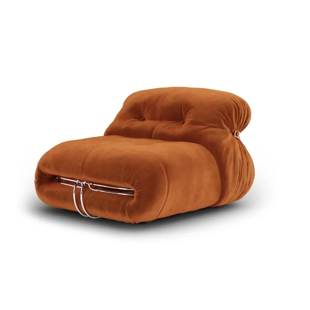 Soriana Single Sofa - Spice, Cotton Velvet product