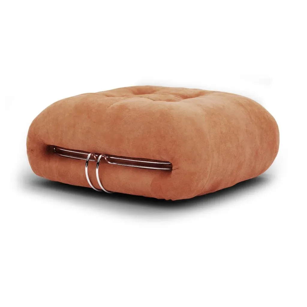 Soriana Sofa Ottoman - Rust, Suede product