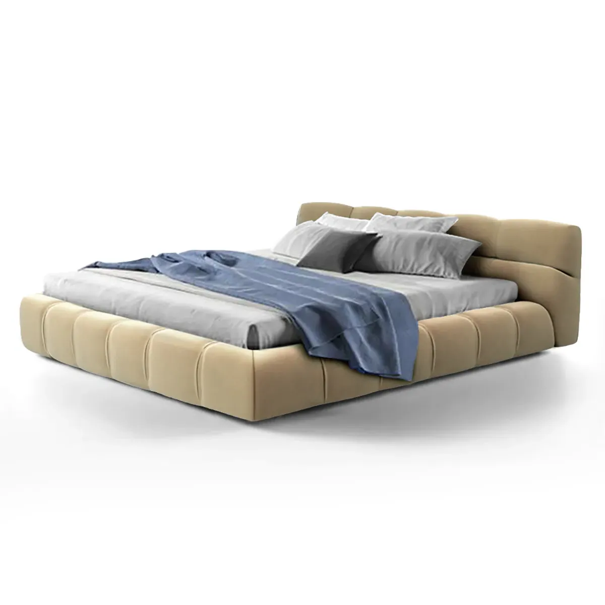 Tufted Queen Size Bed Frame - Sterling, Velvet product