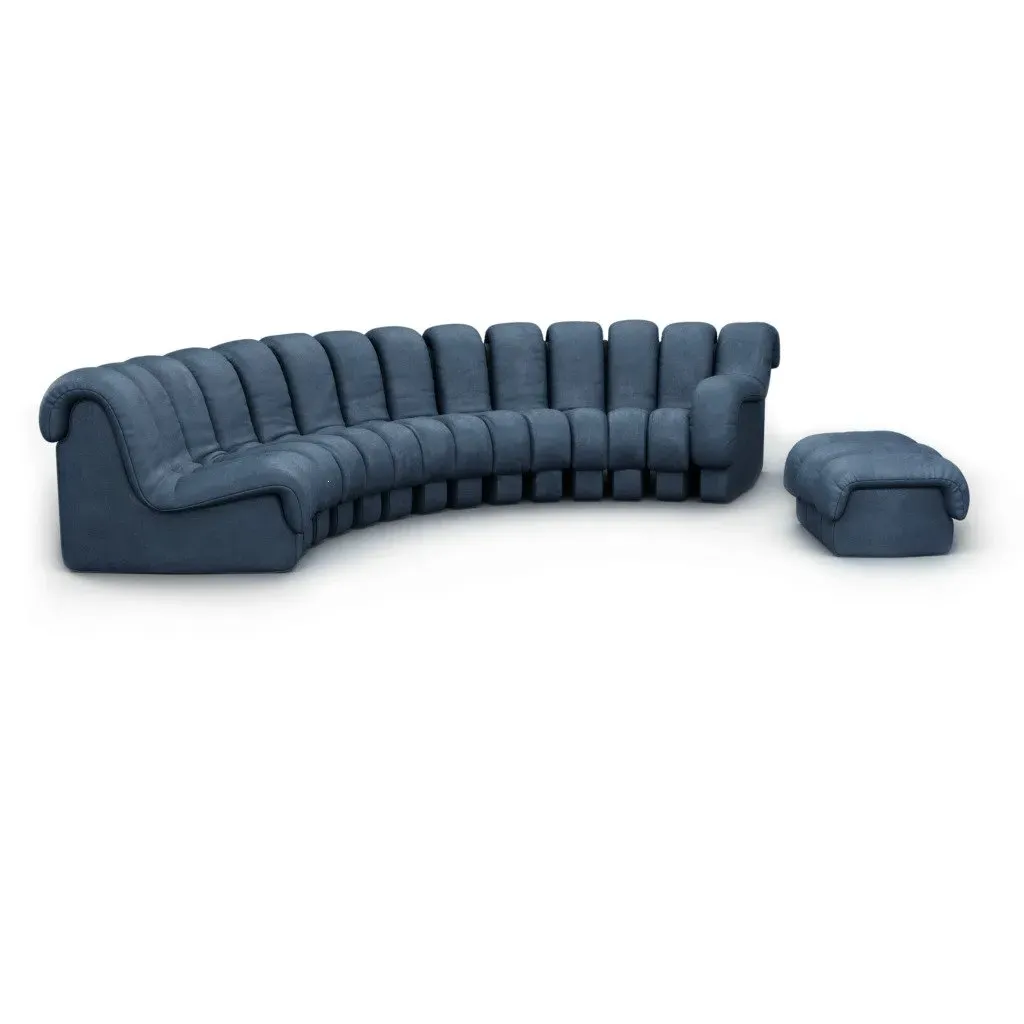 DS 600 Combination B Modular Sofa - Distressed Space Blue, Vegan Leather product