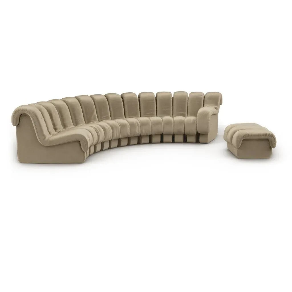 DS 600 Combination B Modular Sofa - Slate Pebble, Velvet product