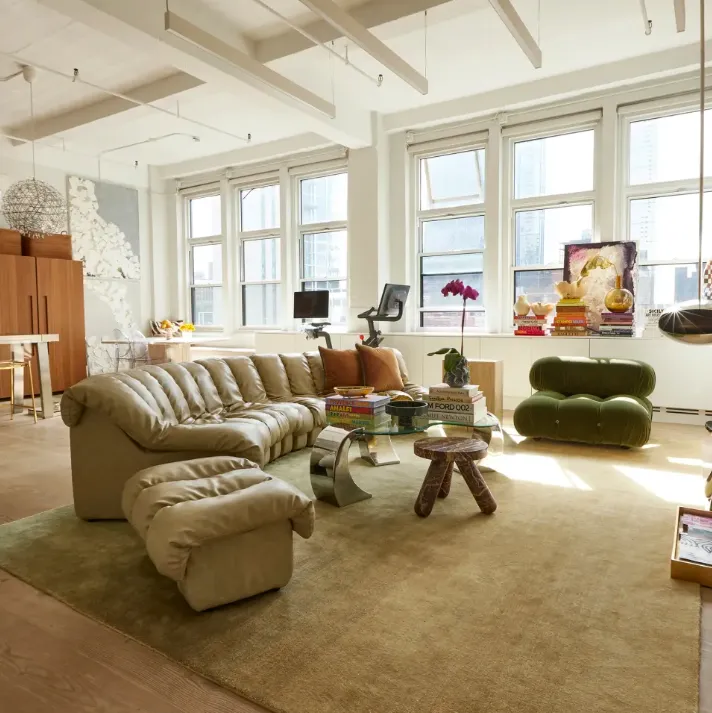 DS 600 Combination B Modular Sofa - Stone Taupe, Vegan Leather product