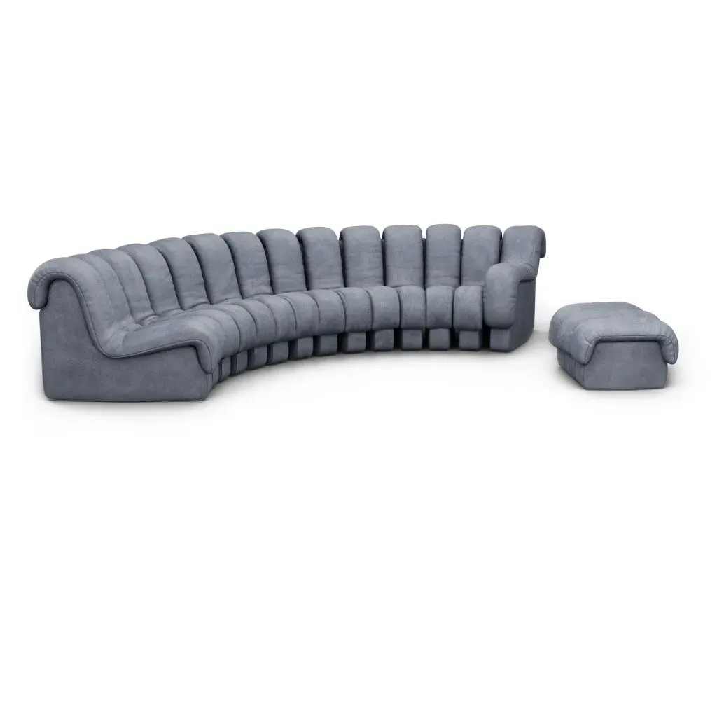 DS 600 Combination B Modular Sofa - Storm Grey, Vegan Leather product