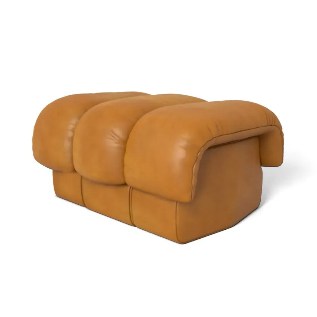 DS 600 Ottoman - White, Vegan Leather product