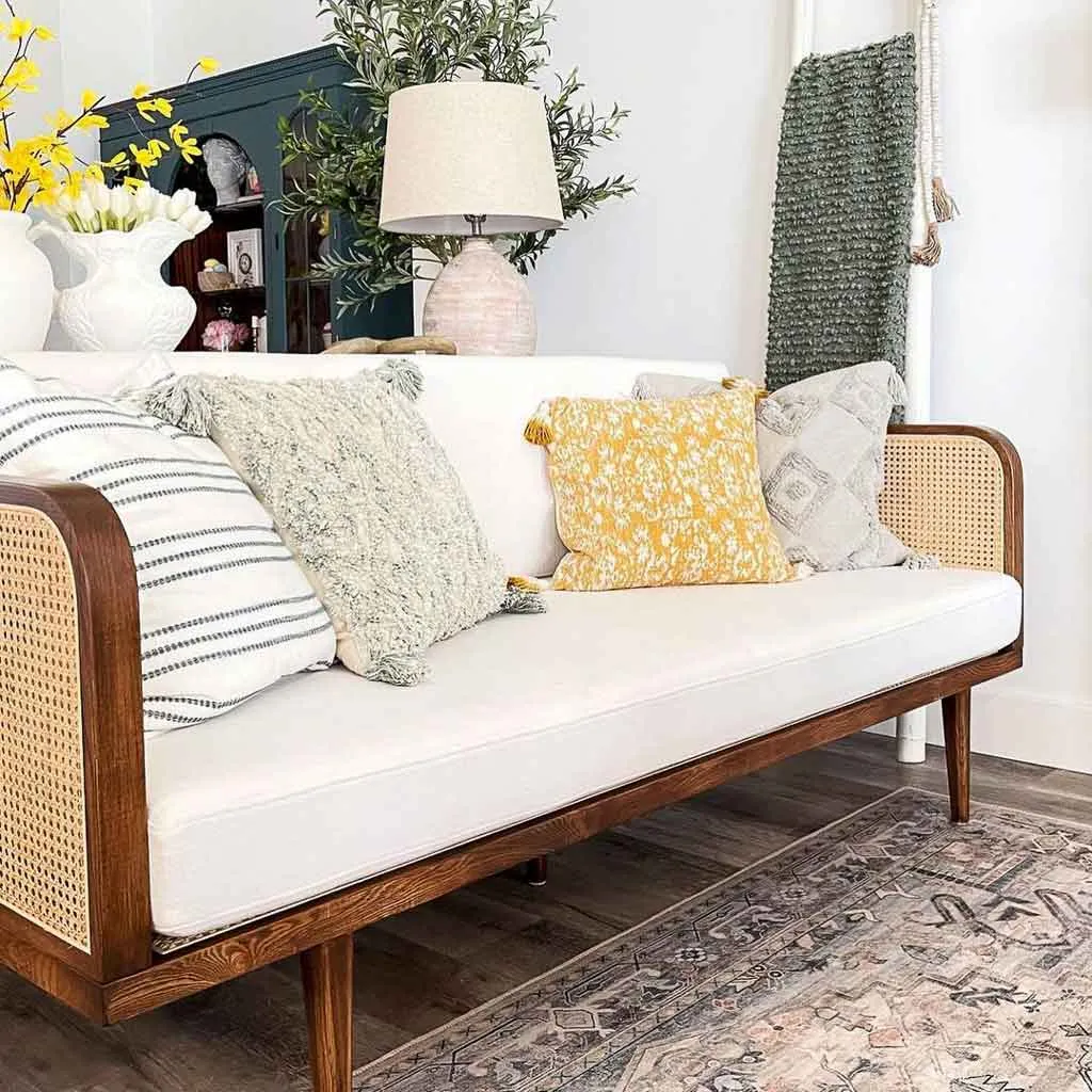 Cleo Rattan Sofa - Oiled Walnut product