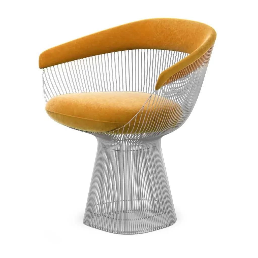 Eternity Modern Armchair - Yellow, Boucle Wool product