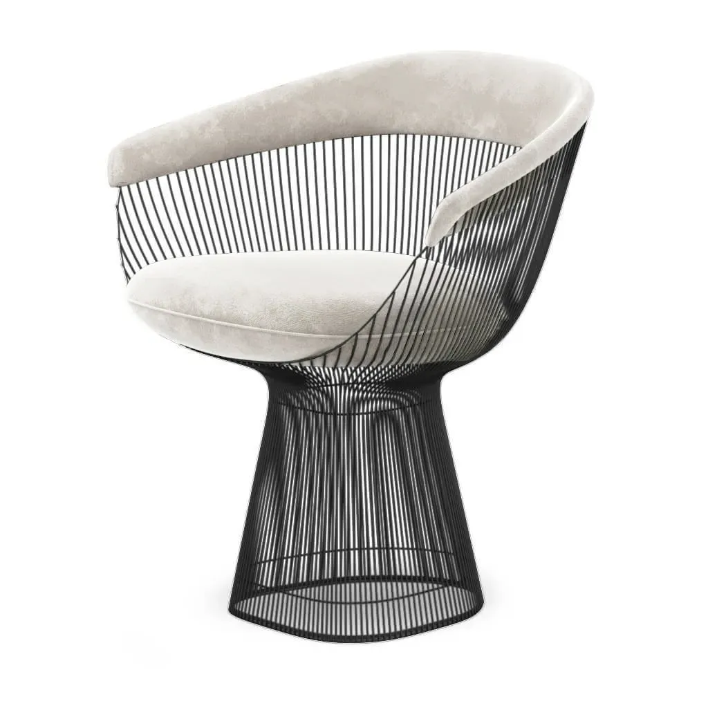 Eternity Warren Platner Armchair - Cream, Chenille product
