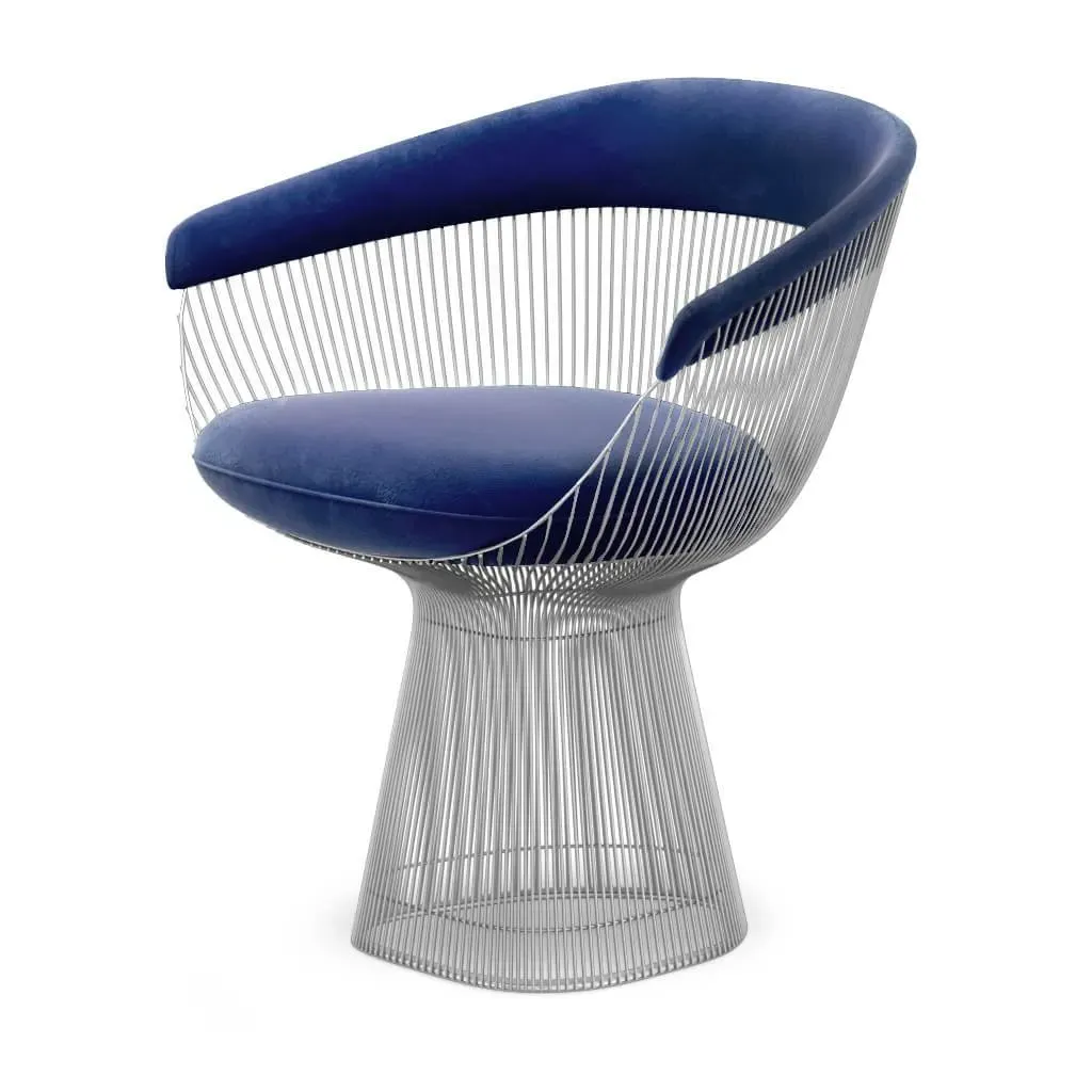 Platner Armchair - Azure Blue, Chenille product