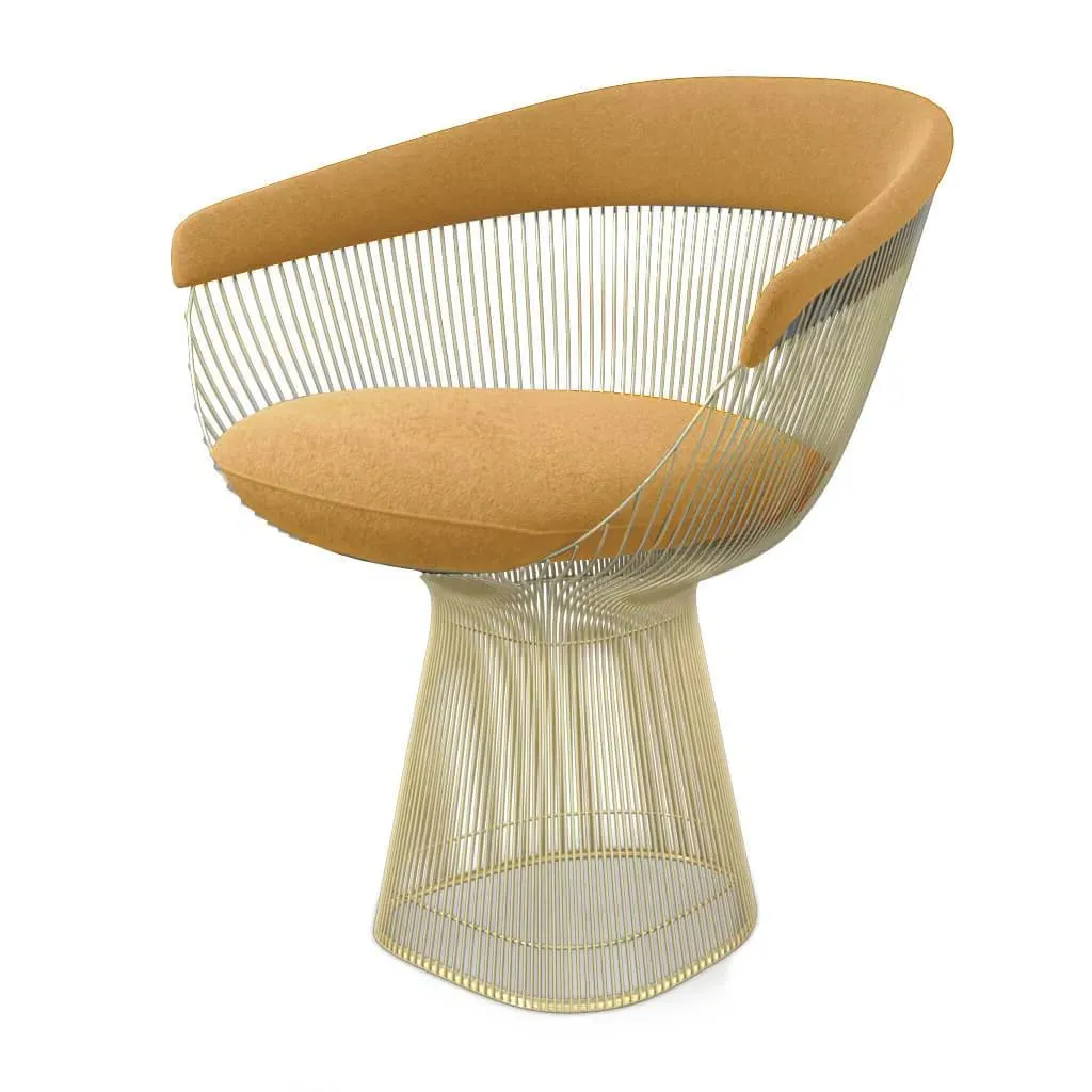 Platner Armchair - Dijon Yellow, Cashmere product