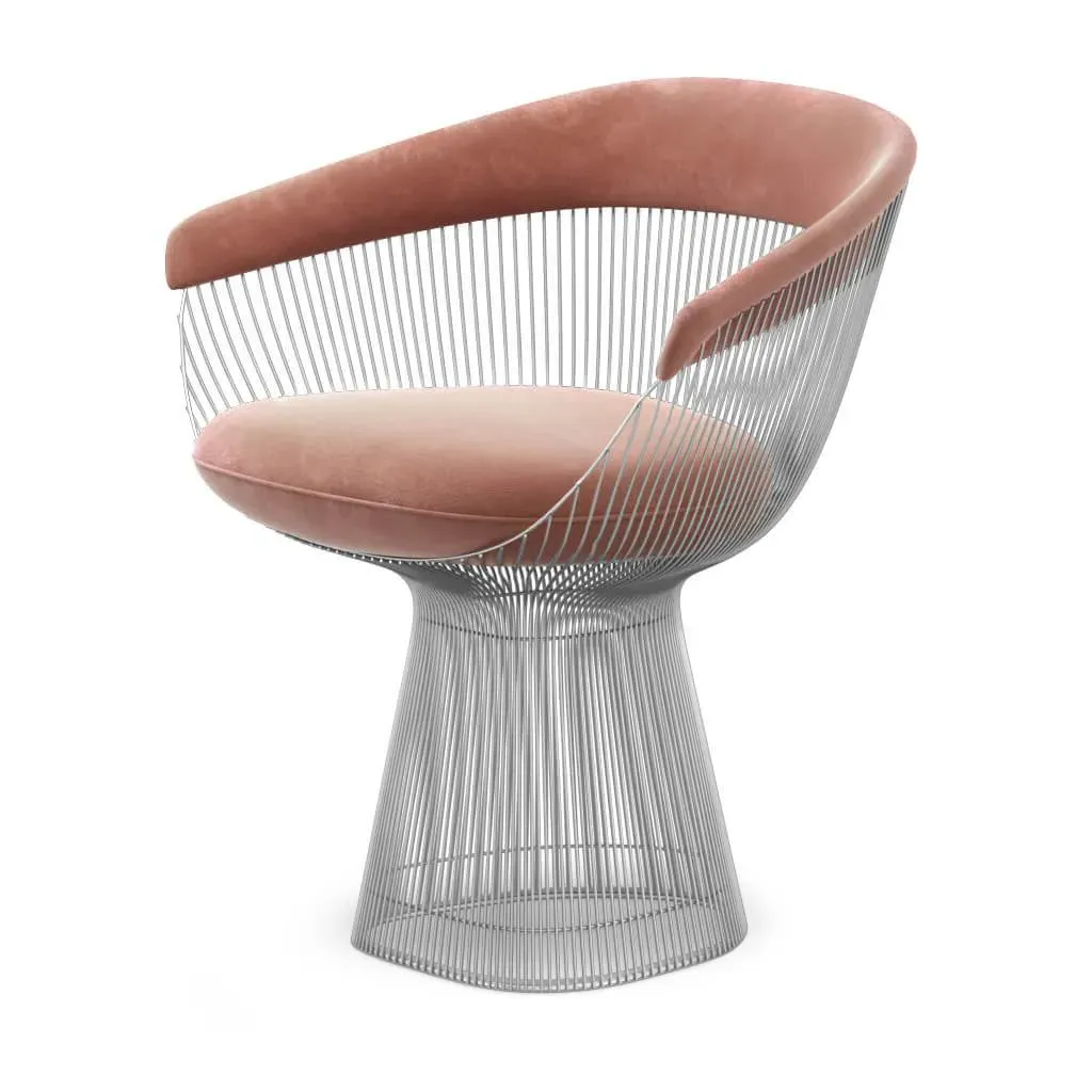 Platner Armchair - Dusty Rose, Chenille product