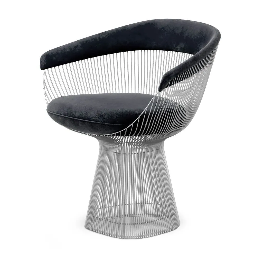 Platner Armchair - Jet Black, Chenille product