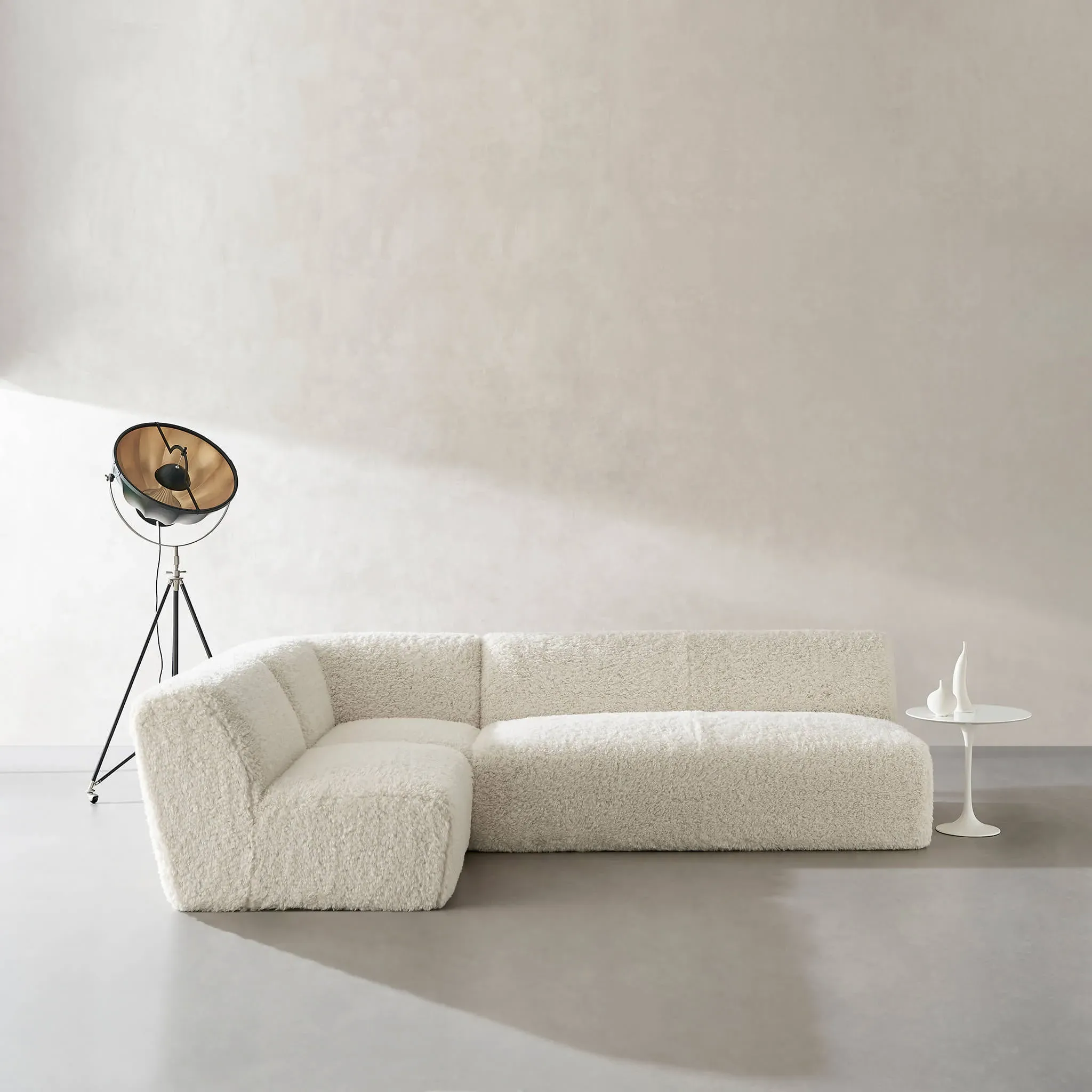 Yeti Sheepskin Low Profile Sectional Sofa - Sheepskin product