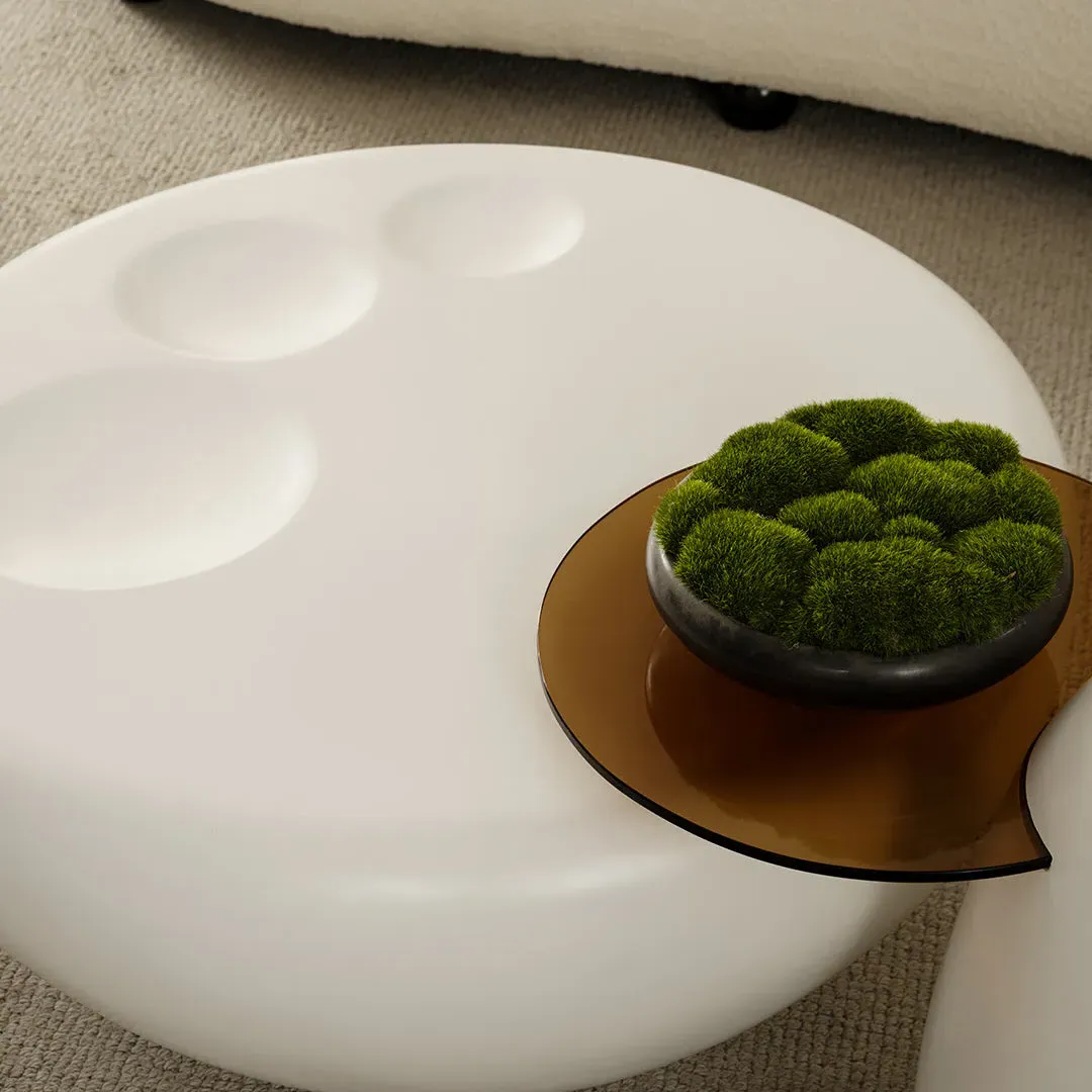 33" Abstract Cat Claw Coffee Table with Penguin Side Table Set