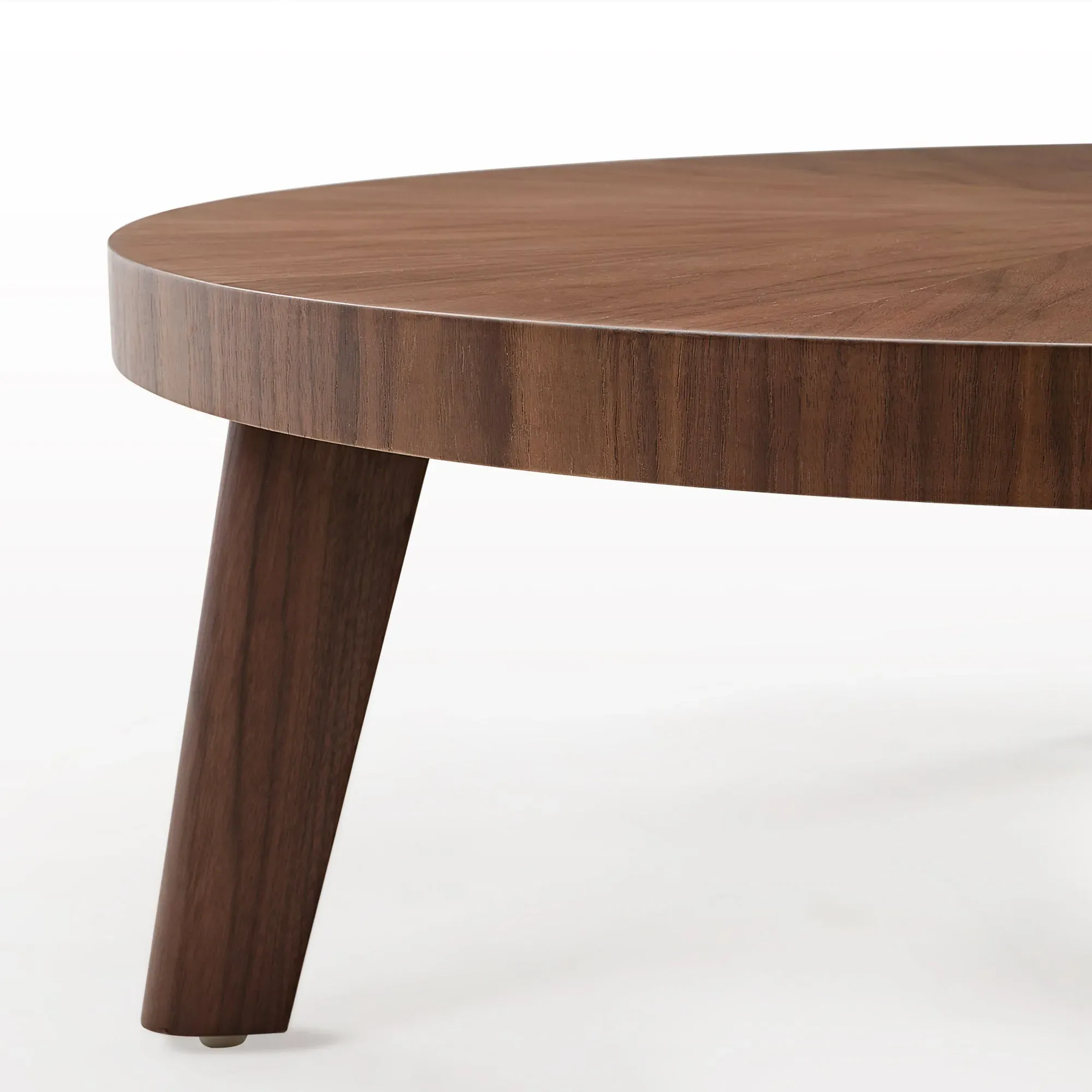 41" Irregular Round Coffee Table - Walnut