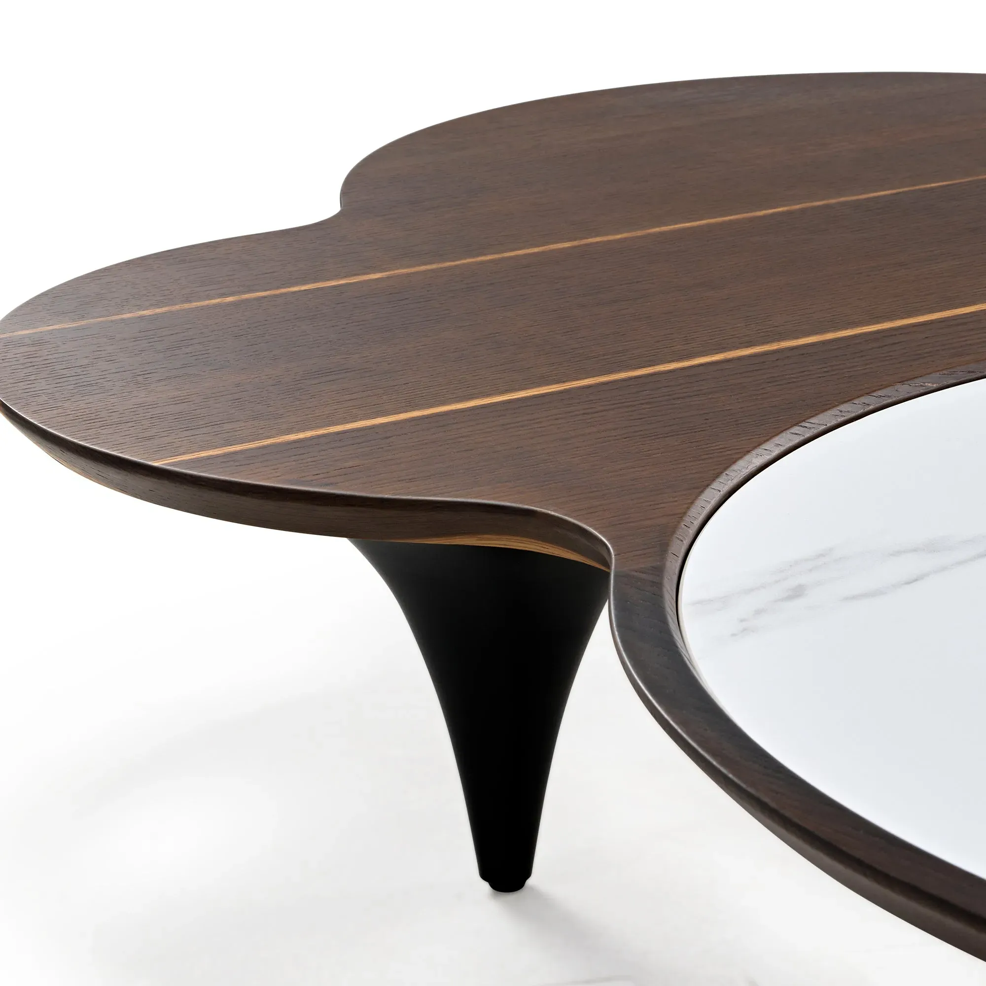 55" Irregular Coffee Table - Walnut