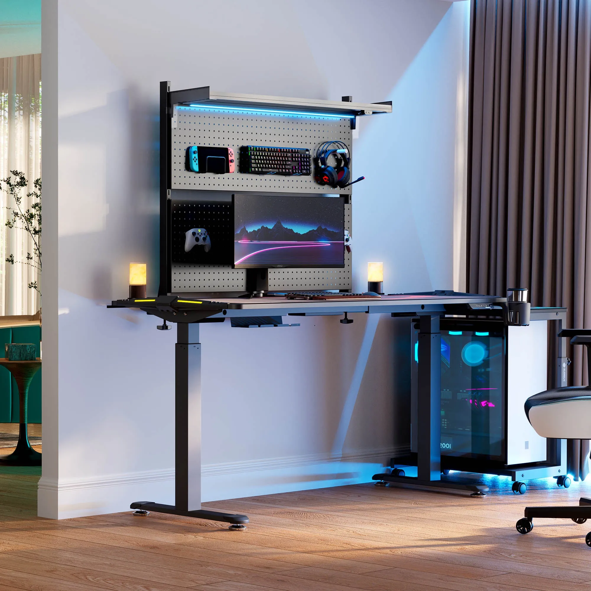 Aegispeg Desk-Mounted Pegboard with Privacy Panel