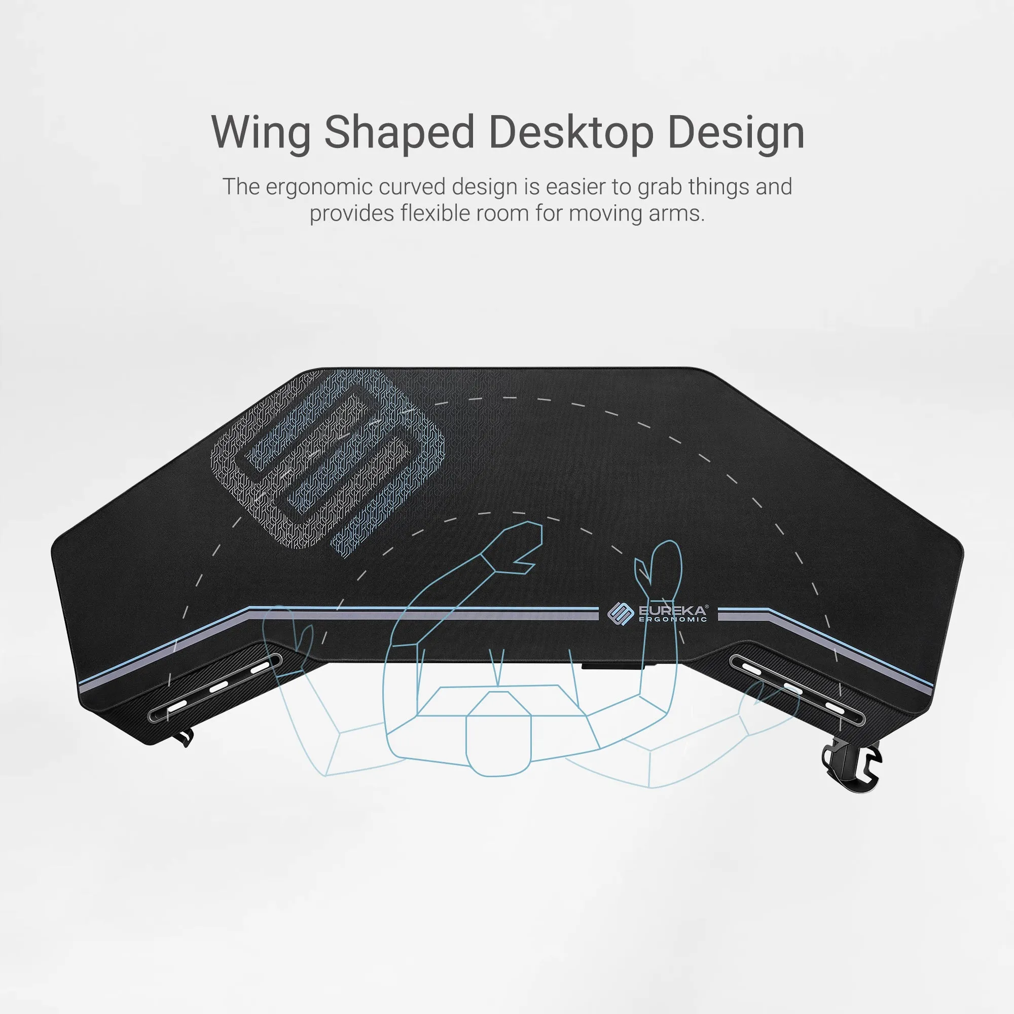 Aero Pro Wing Shaped Standing Desk