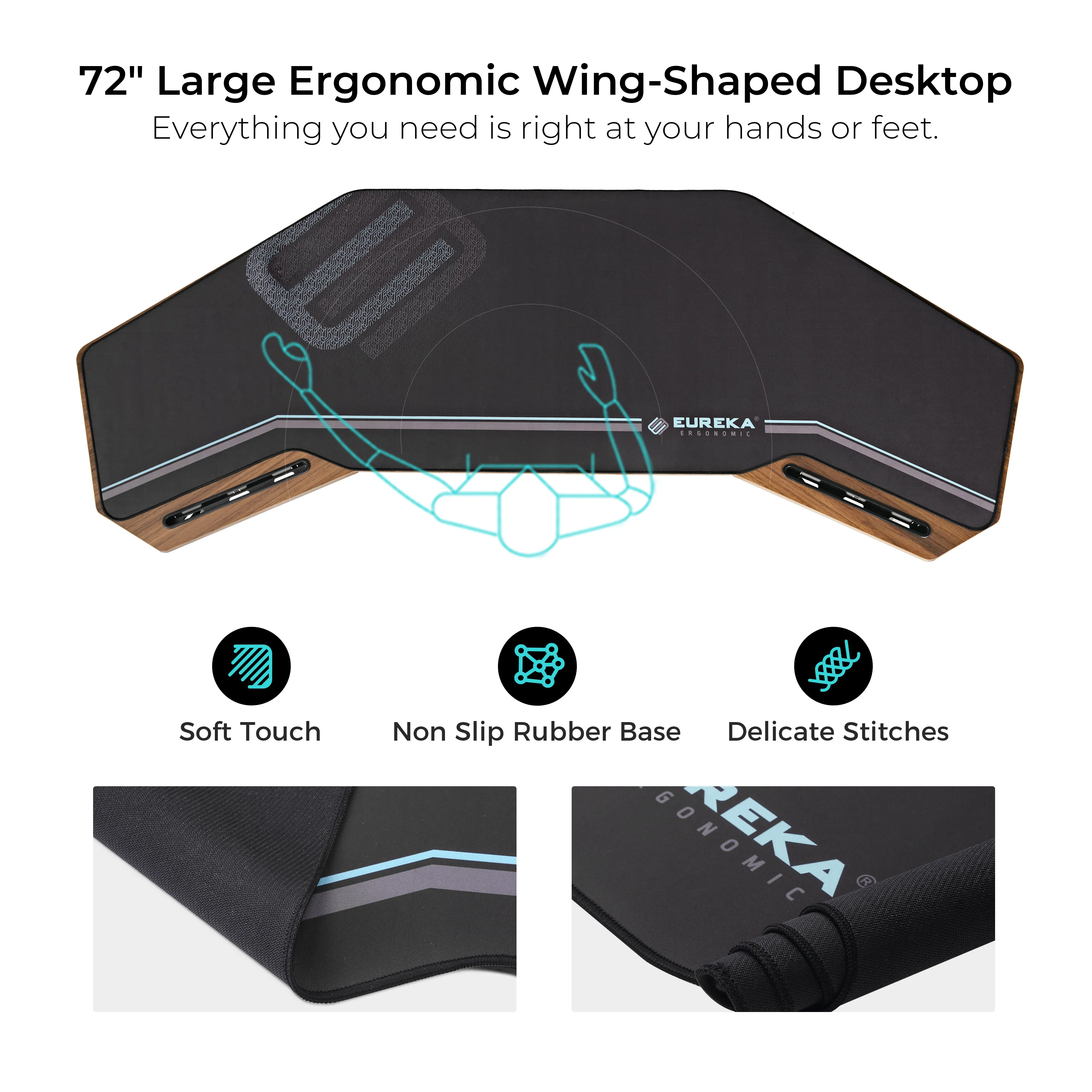 Aero Wing-Shaped Studio Desk