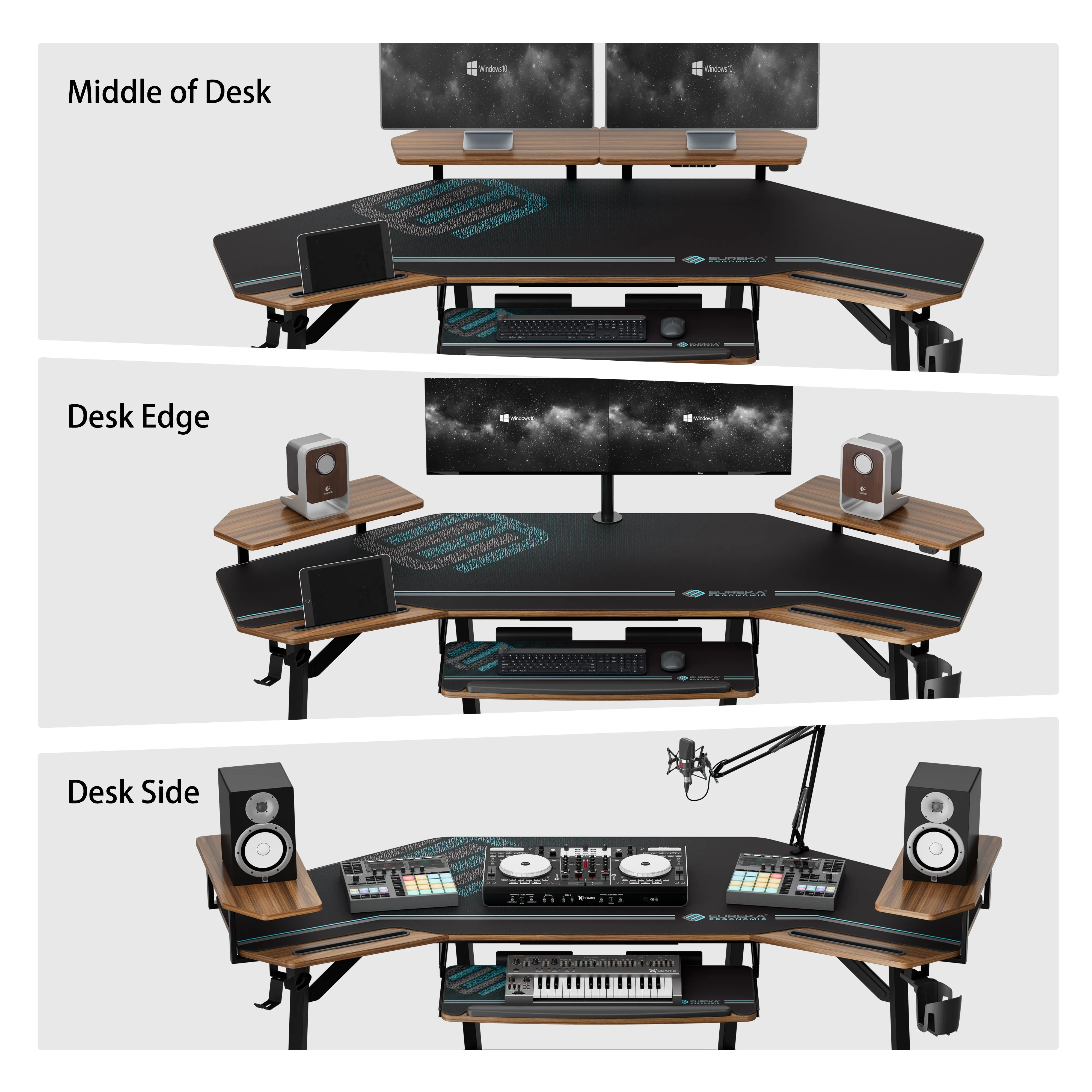 Aero Wing-Shaped Studio Desk