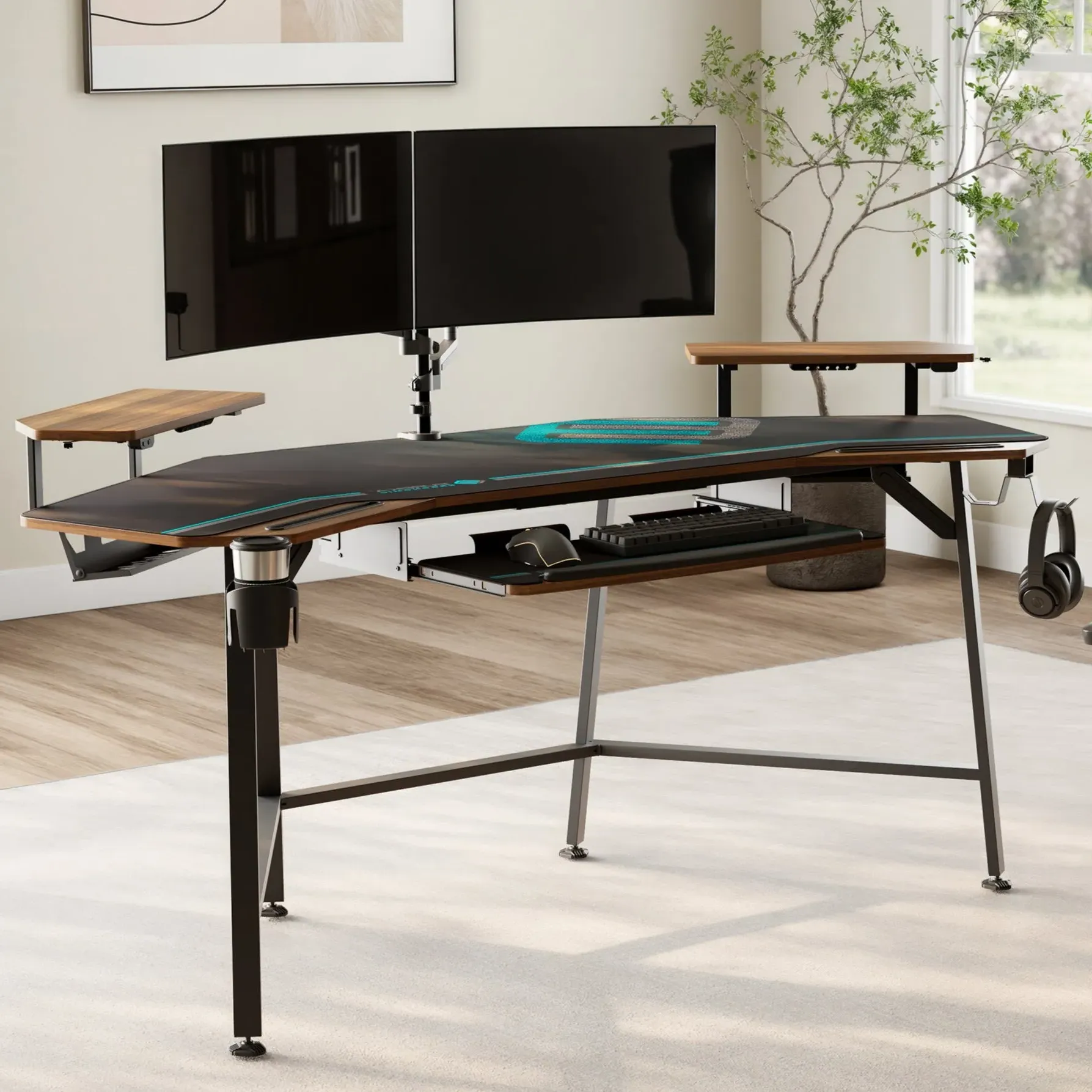 Aero Wing-Shaped Studio Desk
