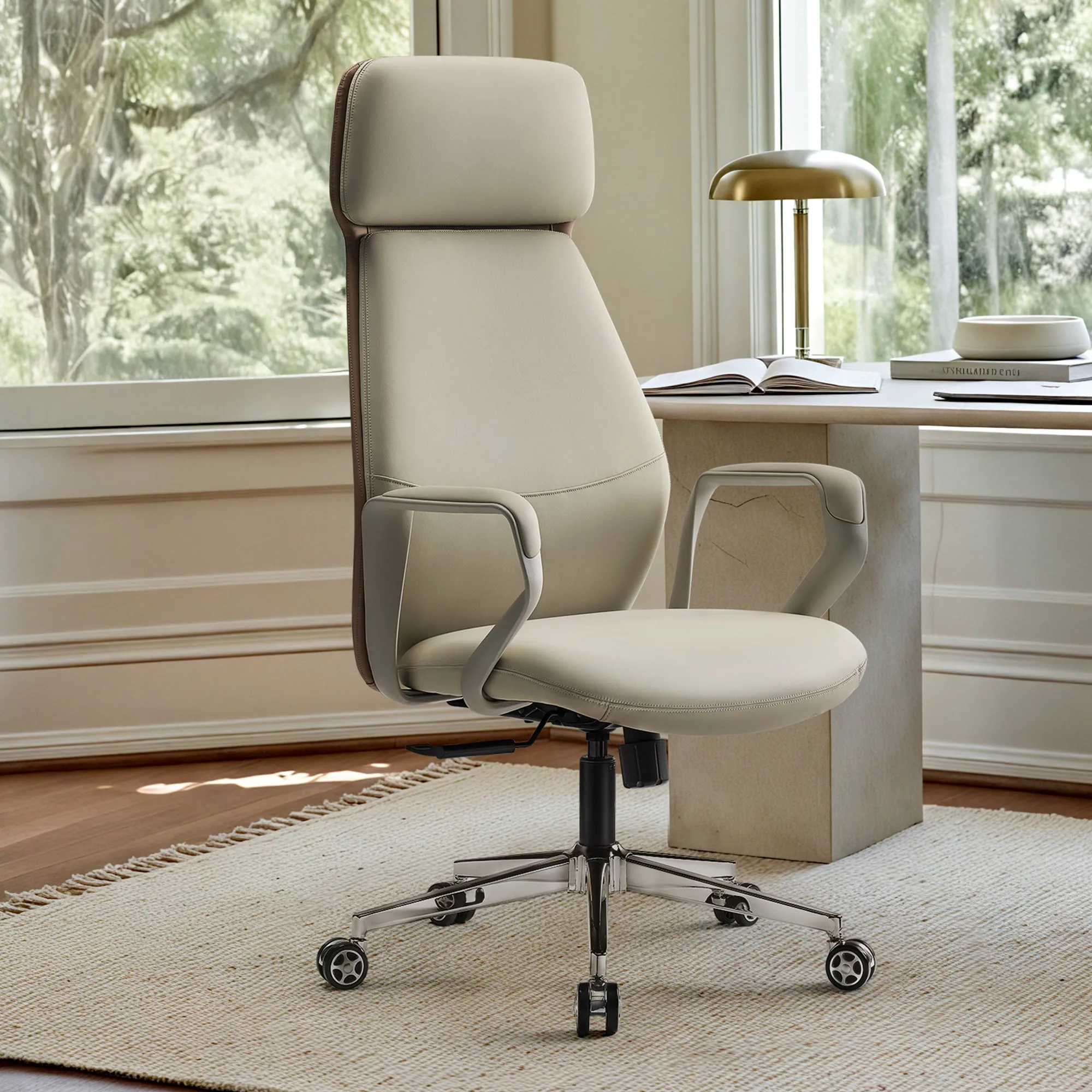 Aric Executive Office Chair - Faux Leather image