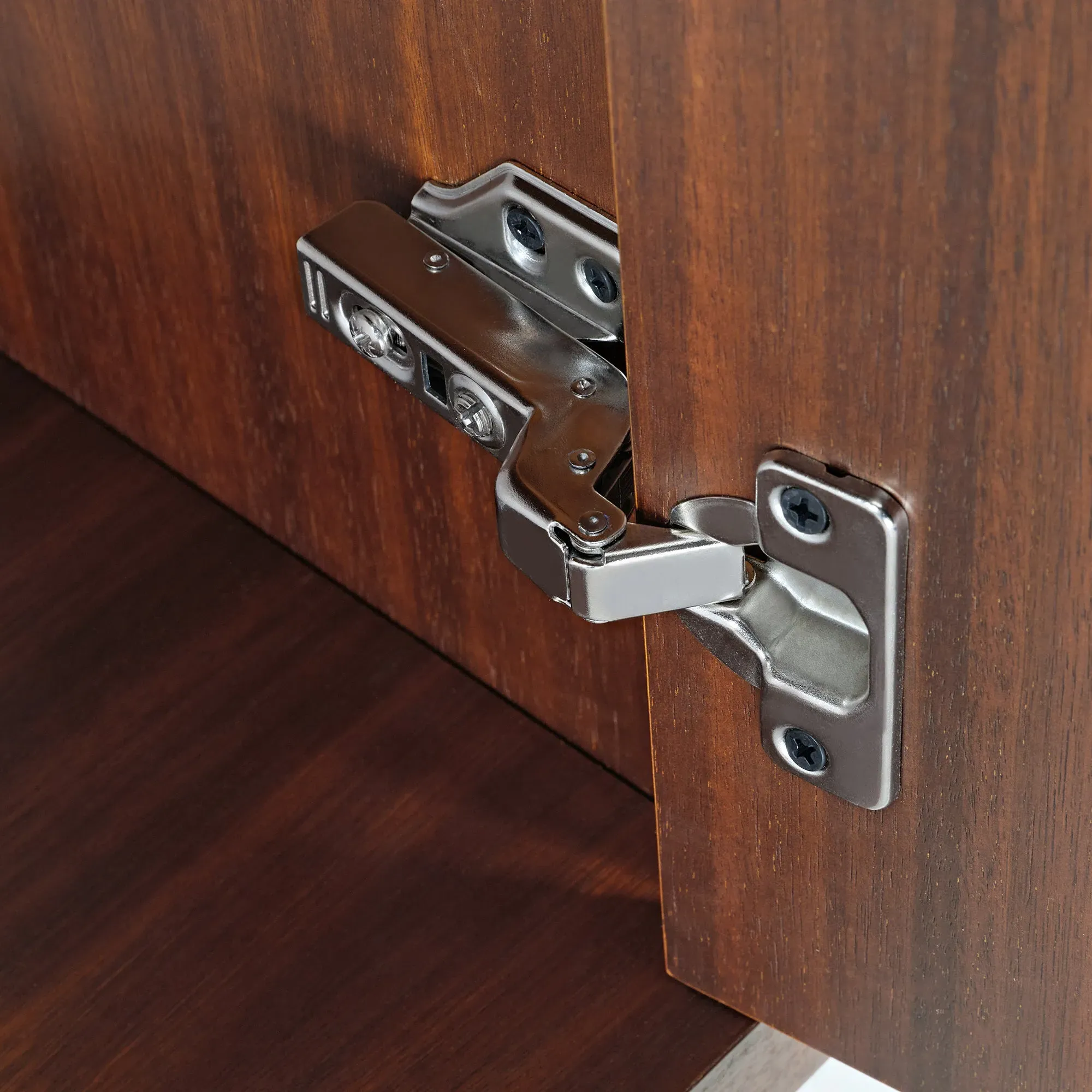 Ark 72'' Storage Bookcase with Doors and Shelves - Walnut