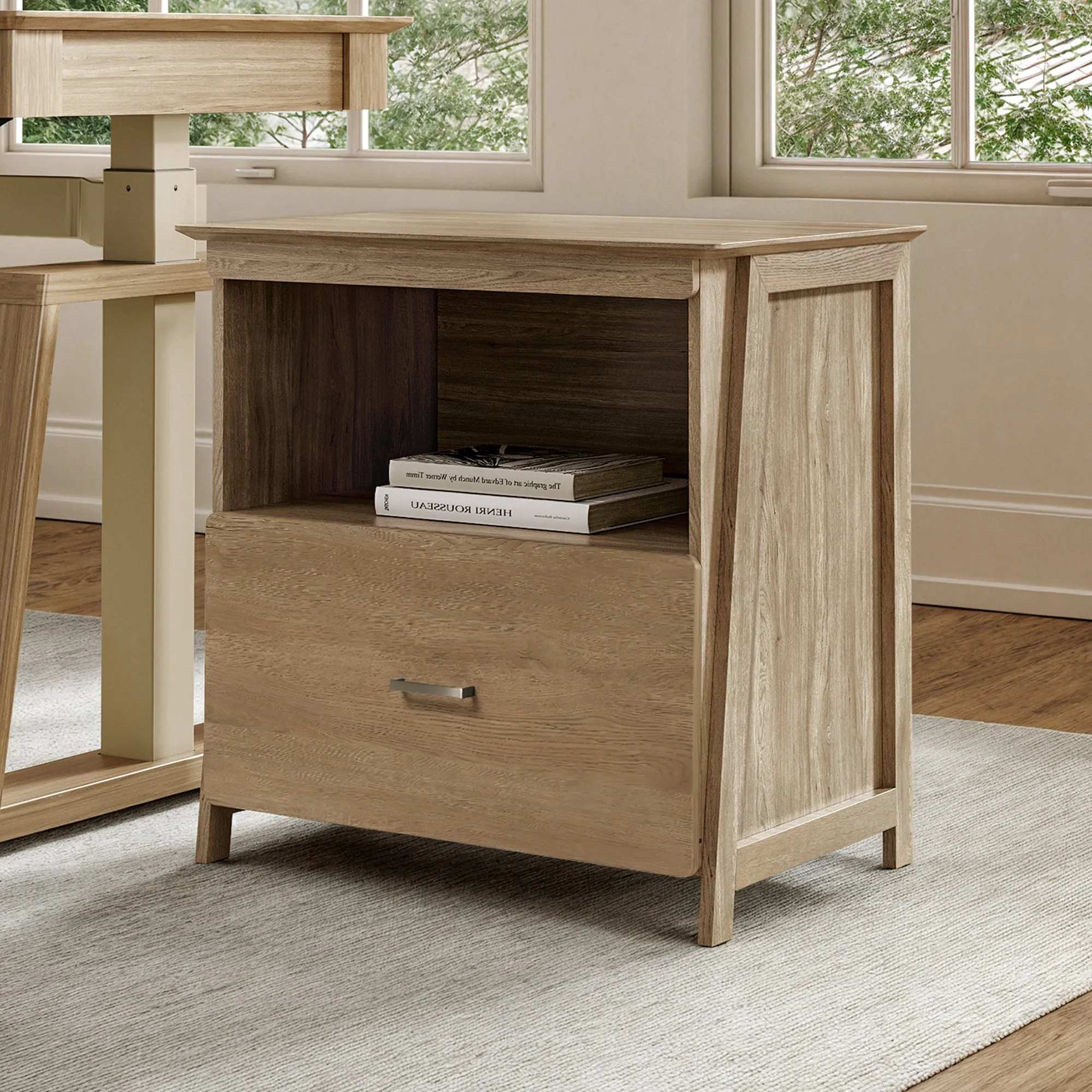 Ark EL 29" File Storage Cabinet - Oak image